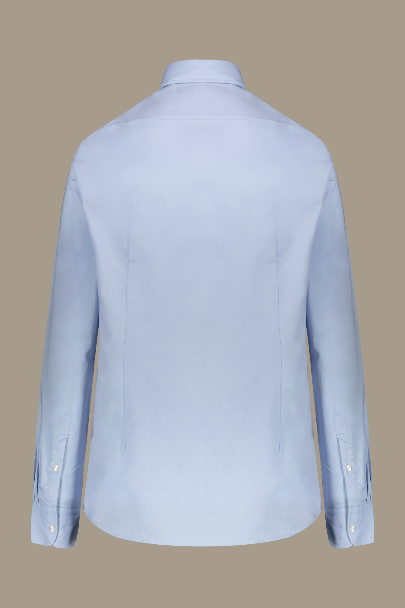 Camicia classica lavata uomo 100% cotone collo francese tessuto pinpoint image number null