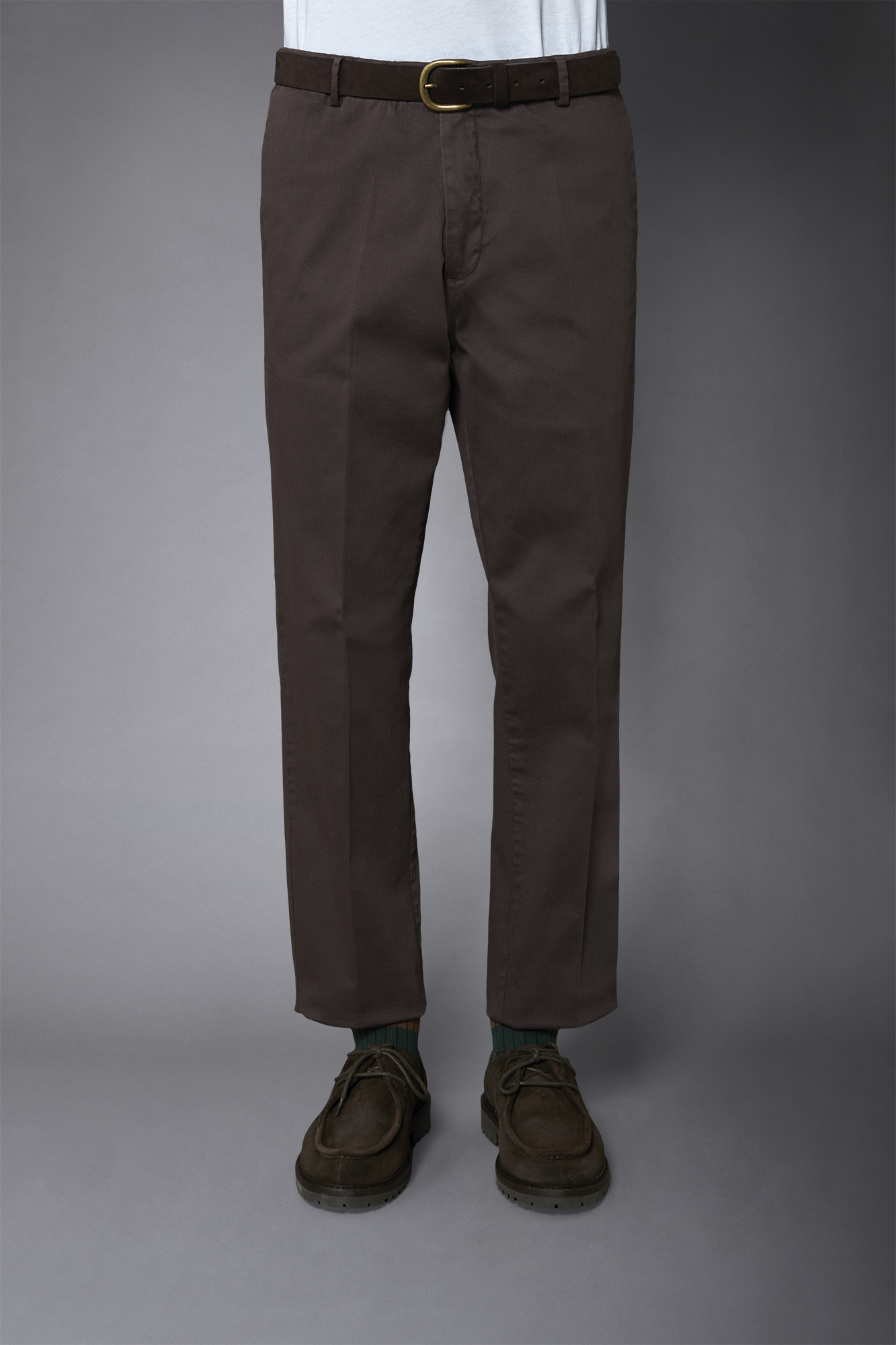 Men's classic chino pants regular fit twill construction image number null
