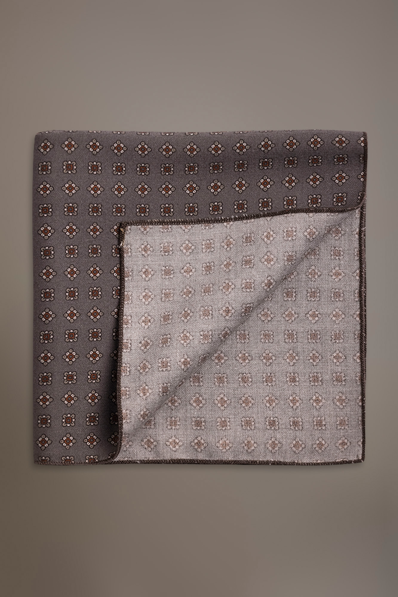 Pochette misto lino disegno fantasia image number null