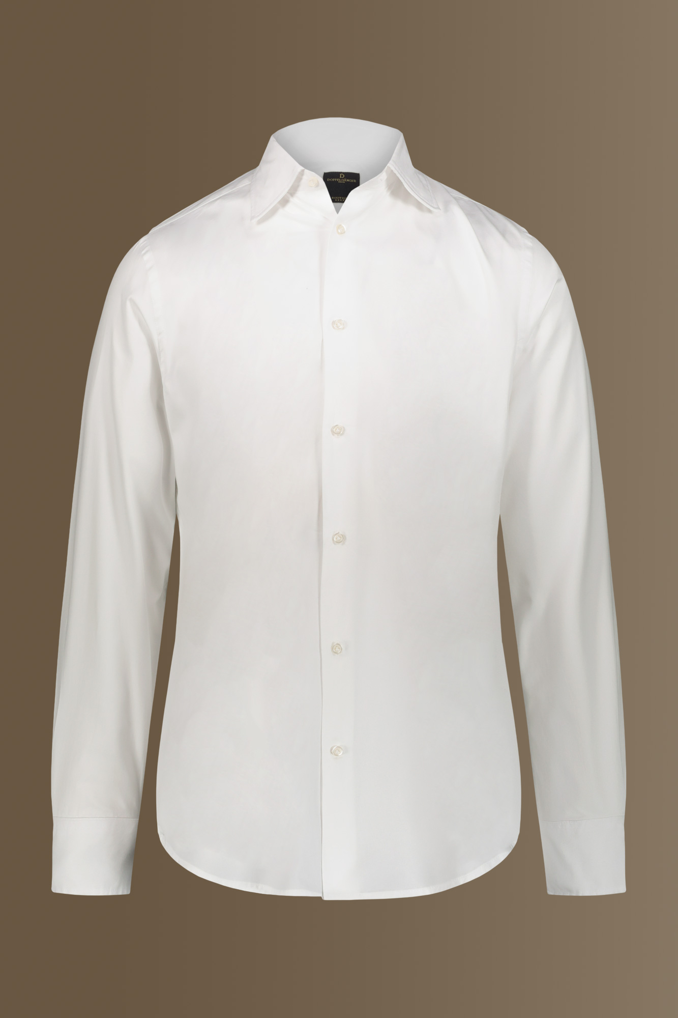 Camicia classica lavata uomo collo francese pin point image number 3