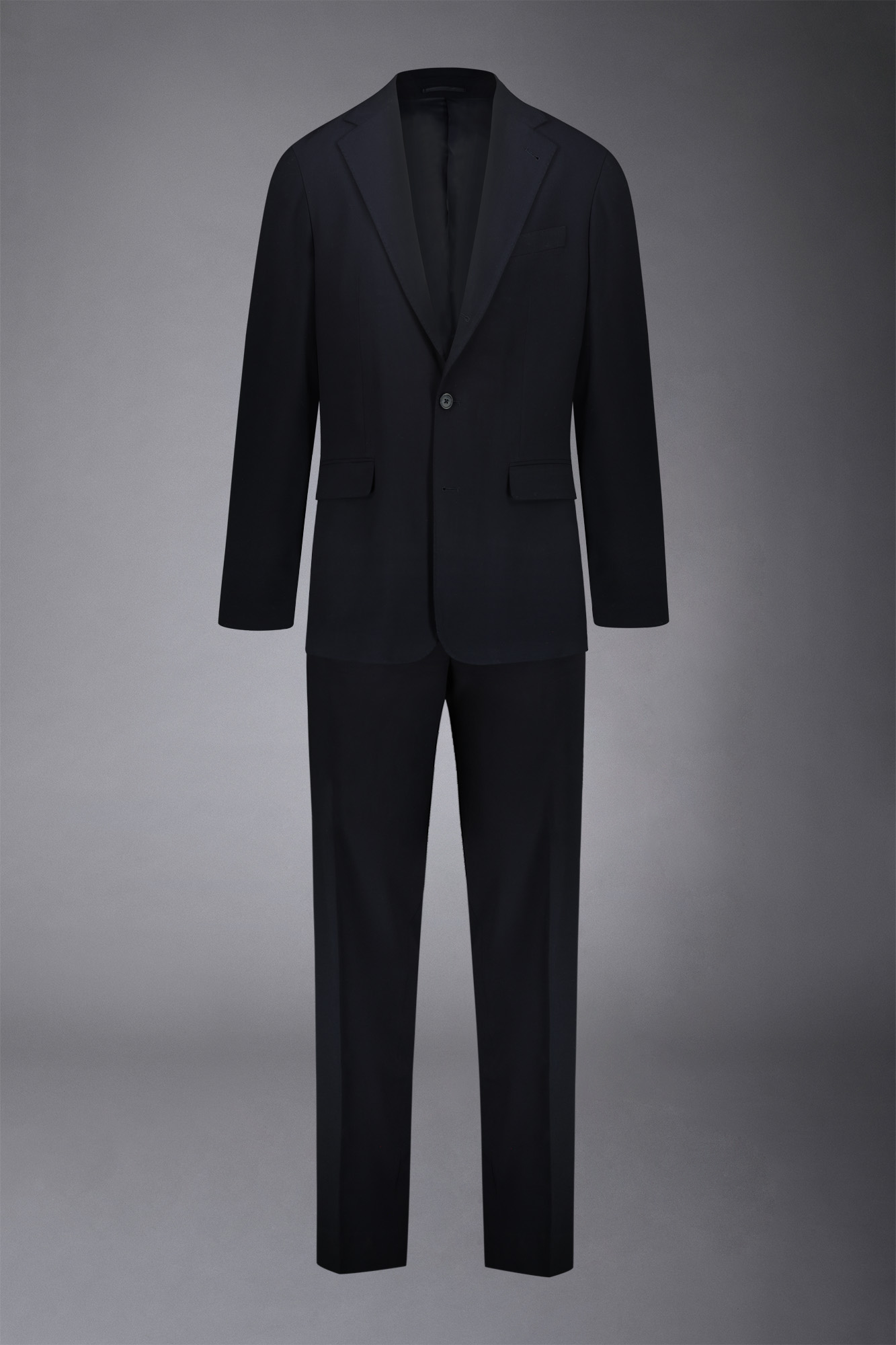 Men's single-breasted suit regular fit woven design fabric image number null