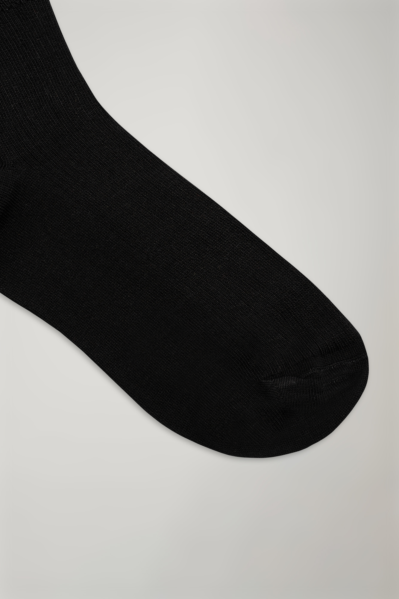 Socken aus Baumwollgemisch mit niedrigem Schnitt, einfarbig, Rippenstrick made in italy image number null