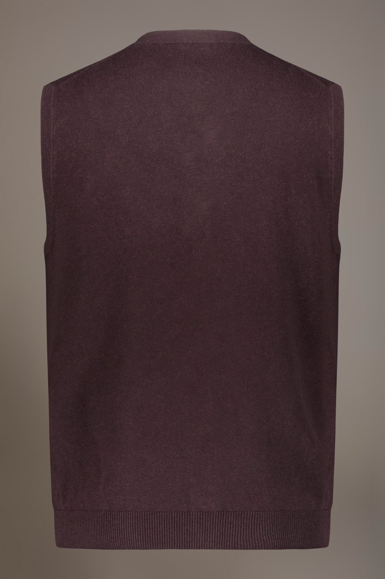Gilet a maglia scollo a V misto lana image number null