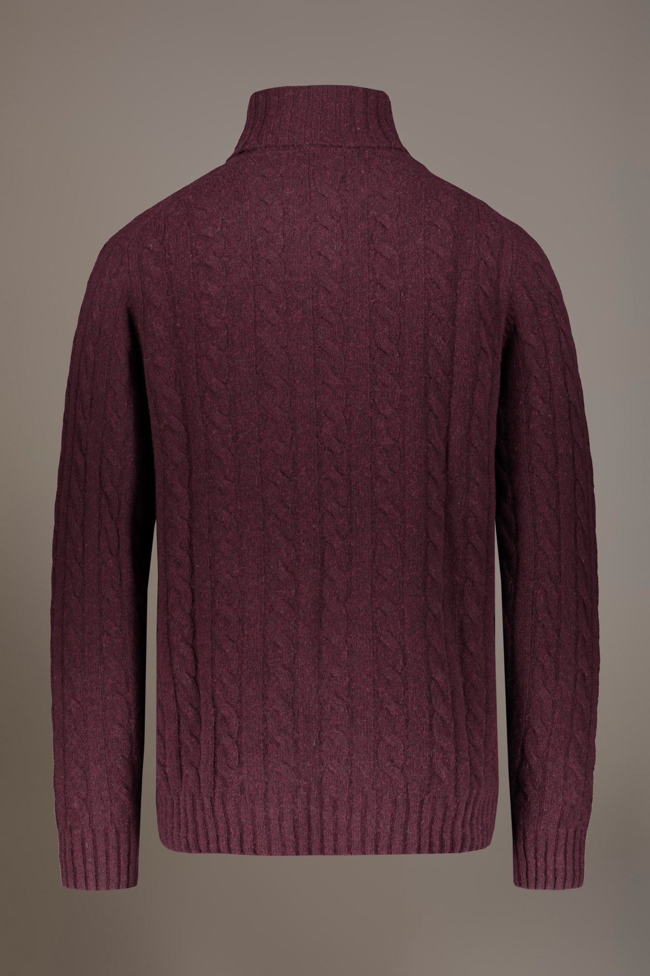 Maglia collo alto in misto lana lambswool image number null