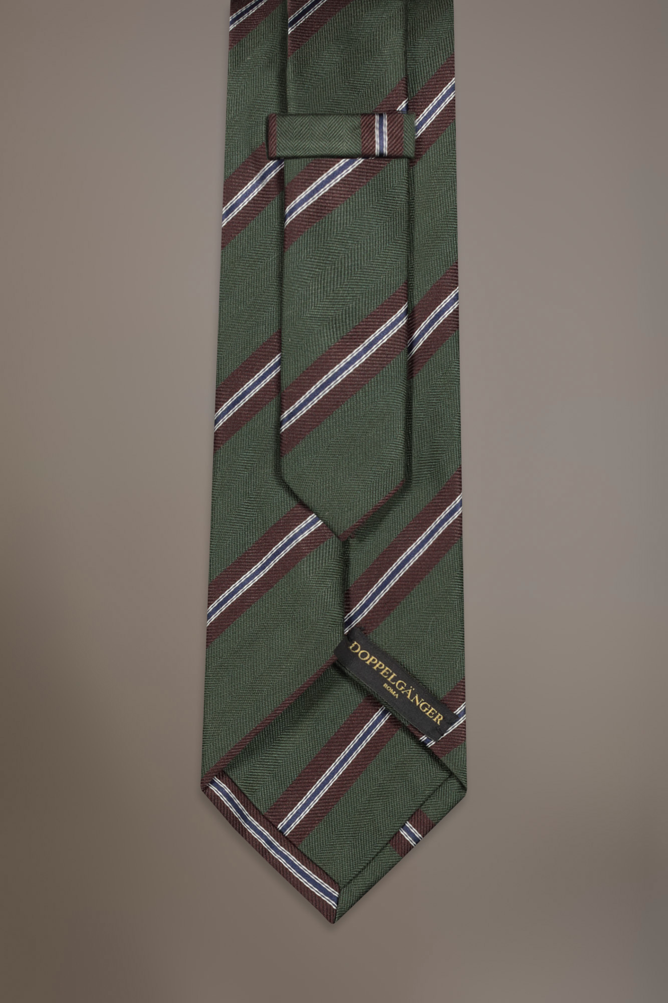 Cravatta misto fibre bamboo regimental image number null