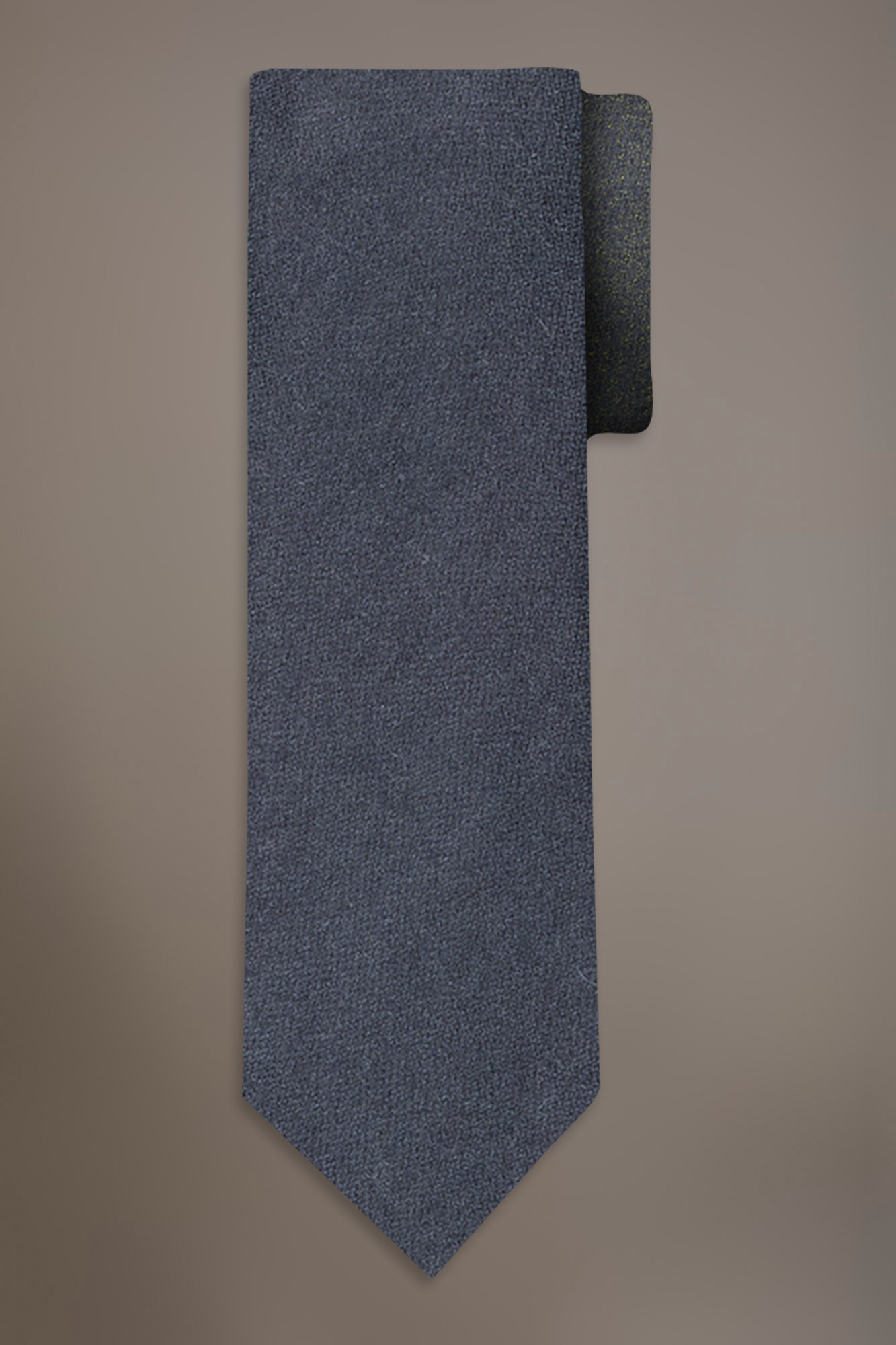 Cravatta misto lana effetto spazzolato