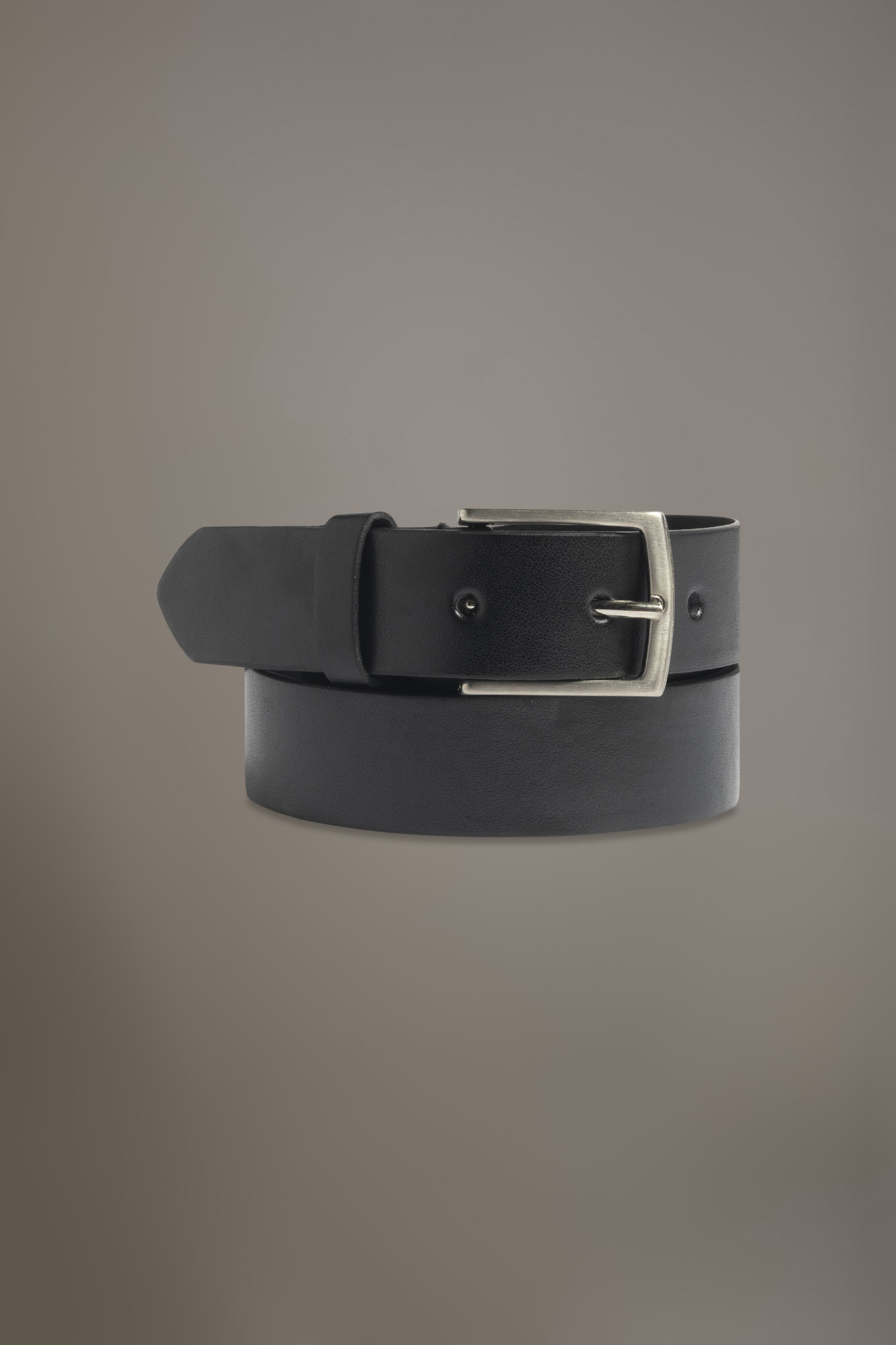 Cintura rivestita in pelle liscia made in Italy