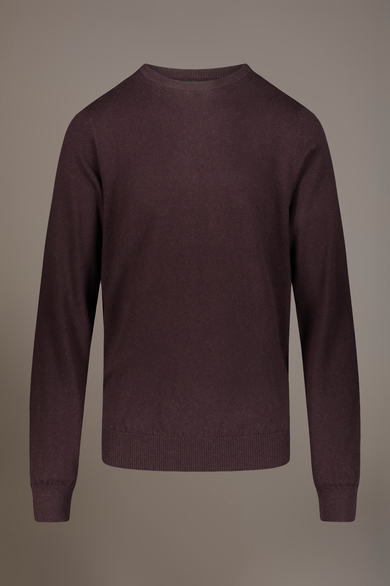 Wool blend round neck sweater image number null