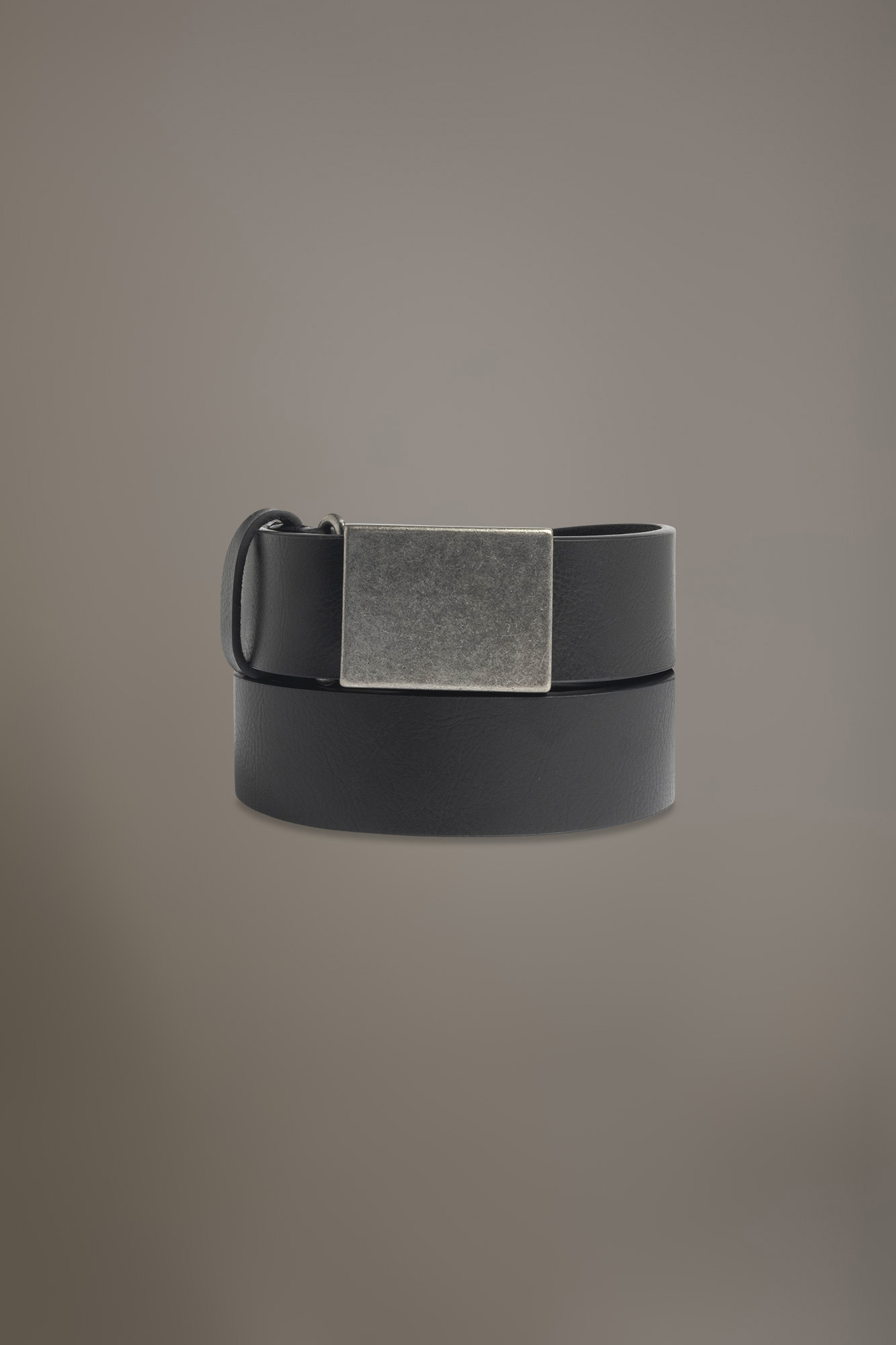 Belt coated with hammered leather made in Italy image number null