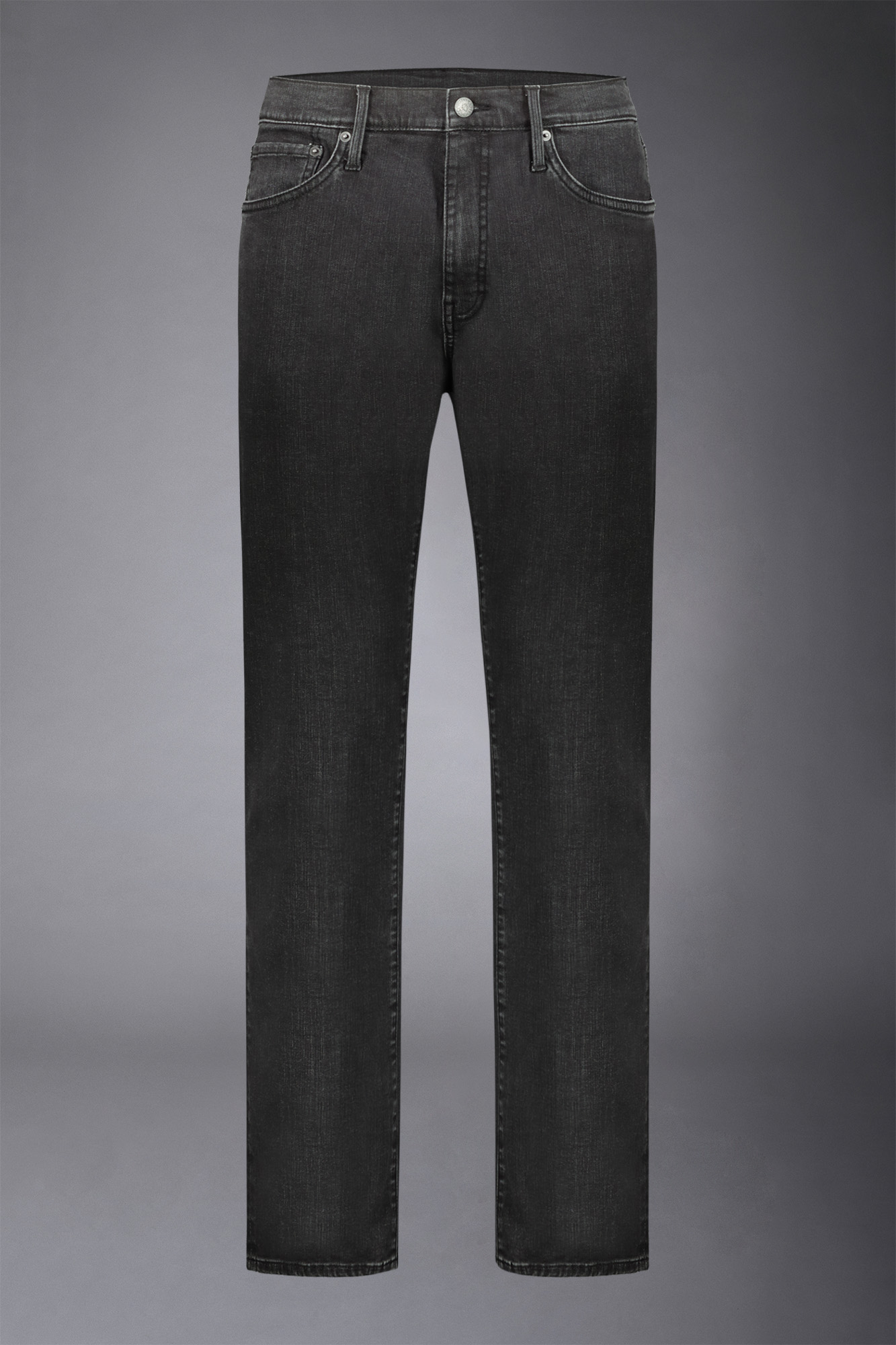 Jeans uomo 5 tasche tessuto denim regular fit image number null