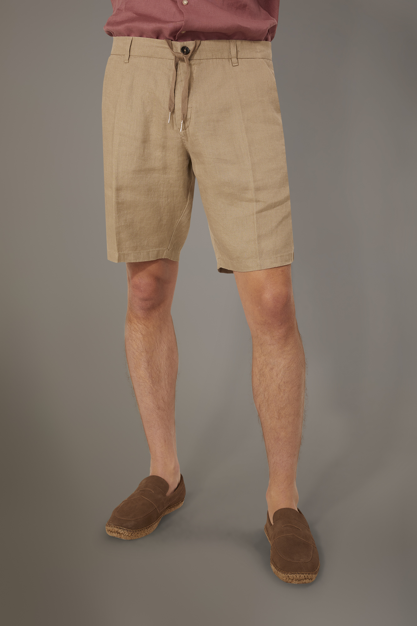 Classic Bermuda shorts 100% Linen image number null