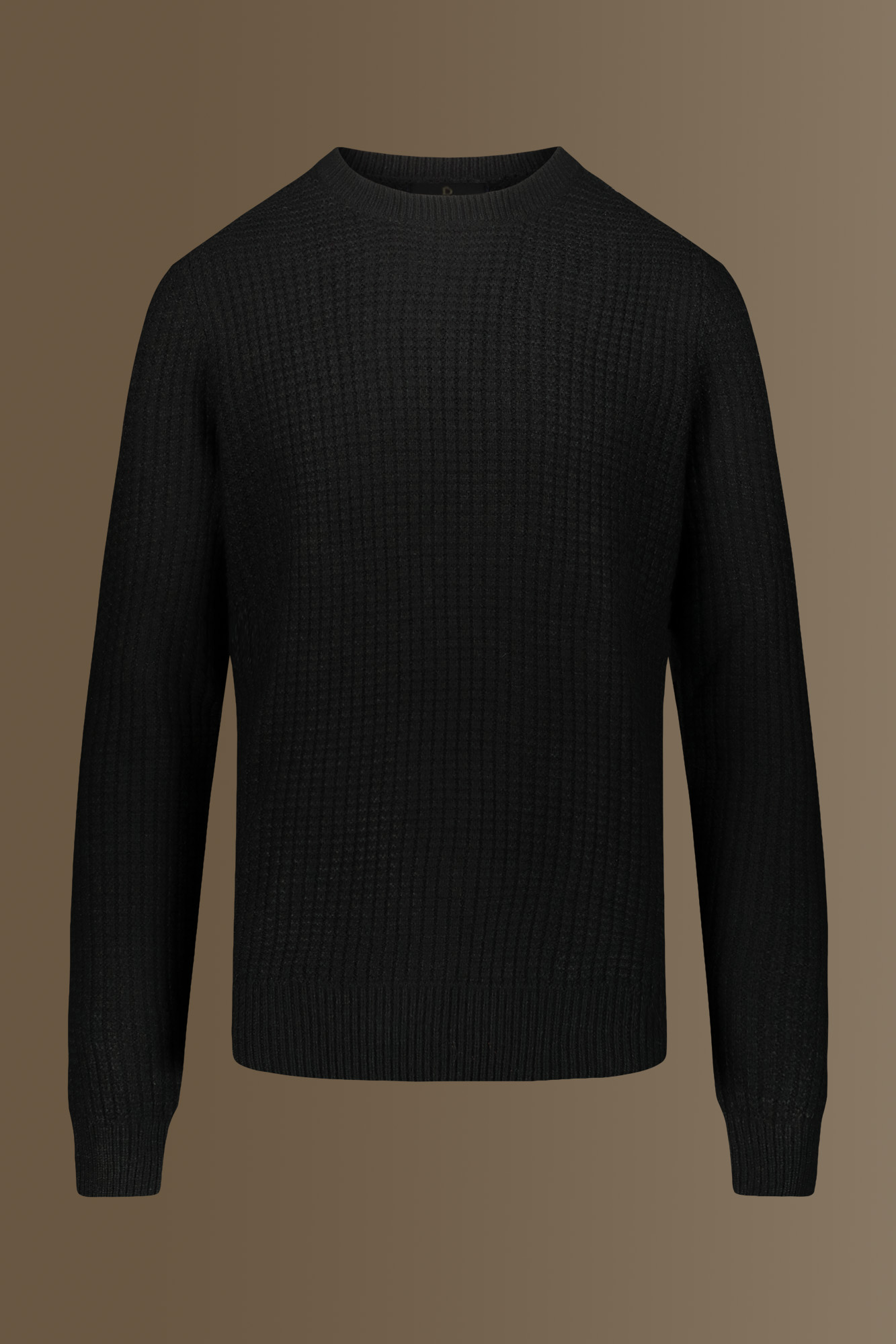 Maglia giro collo misto lana image number null