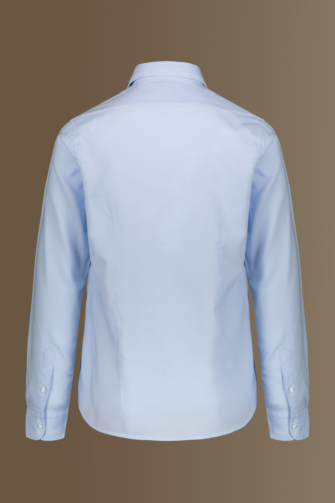 Camicia classica lavata 100% cotone collo francese superlight oxford image number null