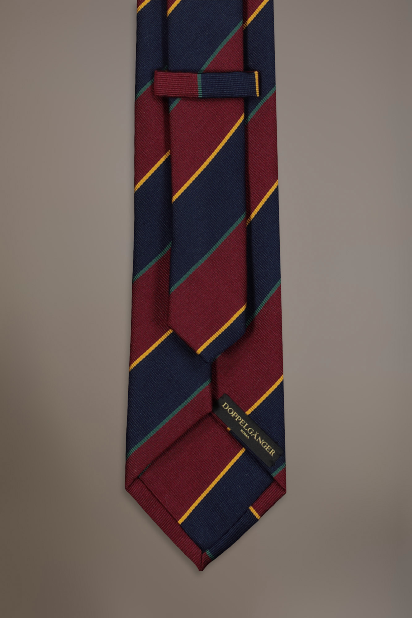 Cravatta misto bamboo regimental uomo image number null