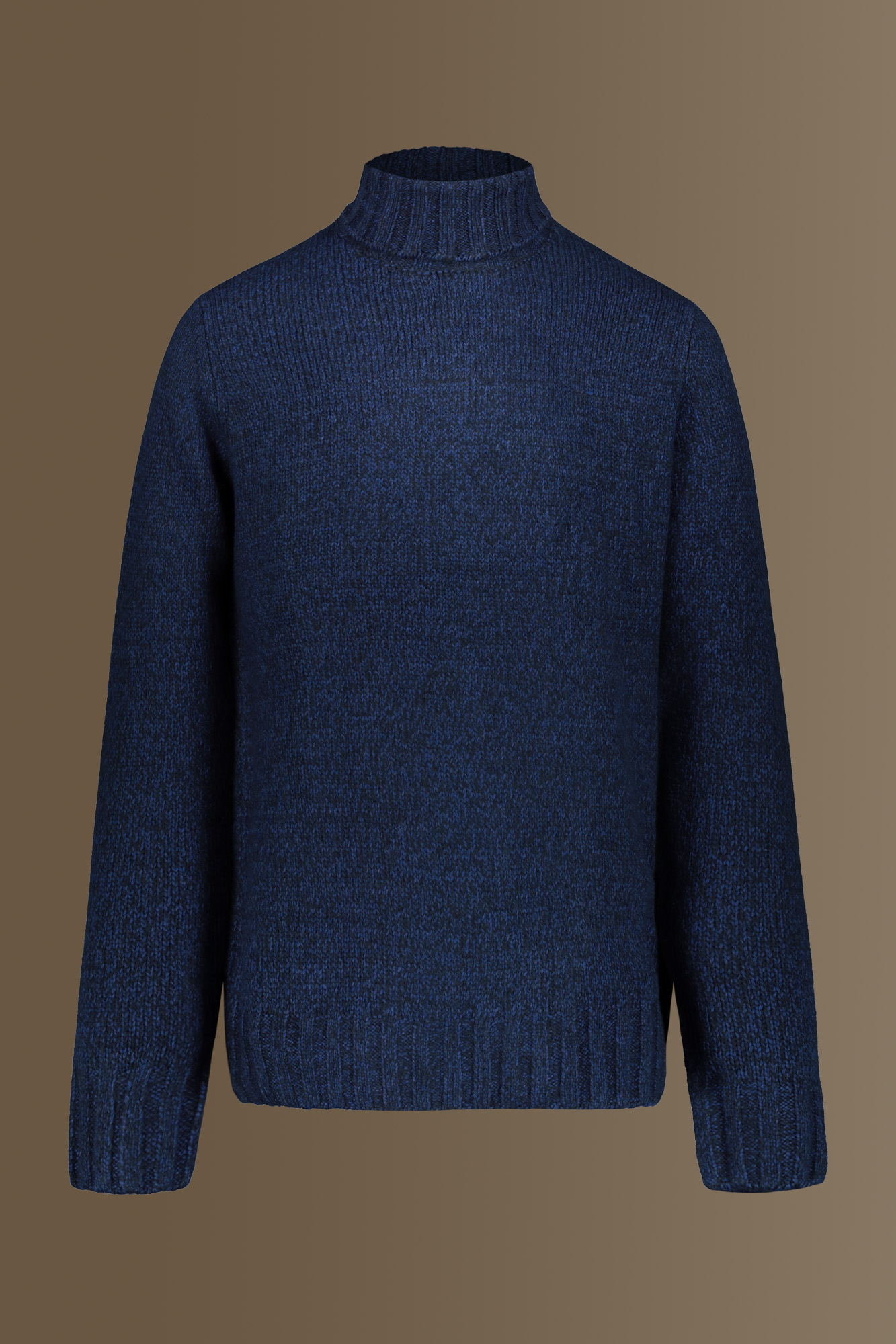 Maglia collo alto con coste inglesi image number null