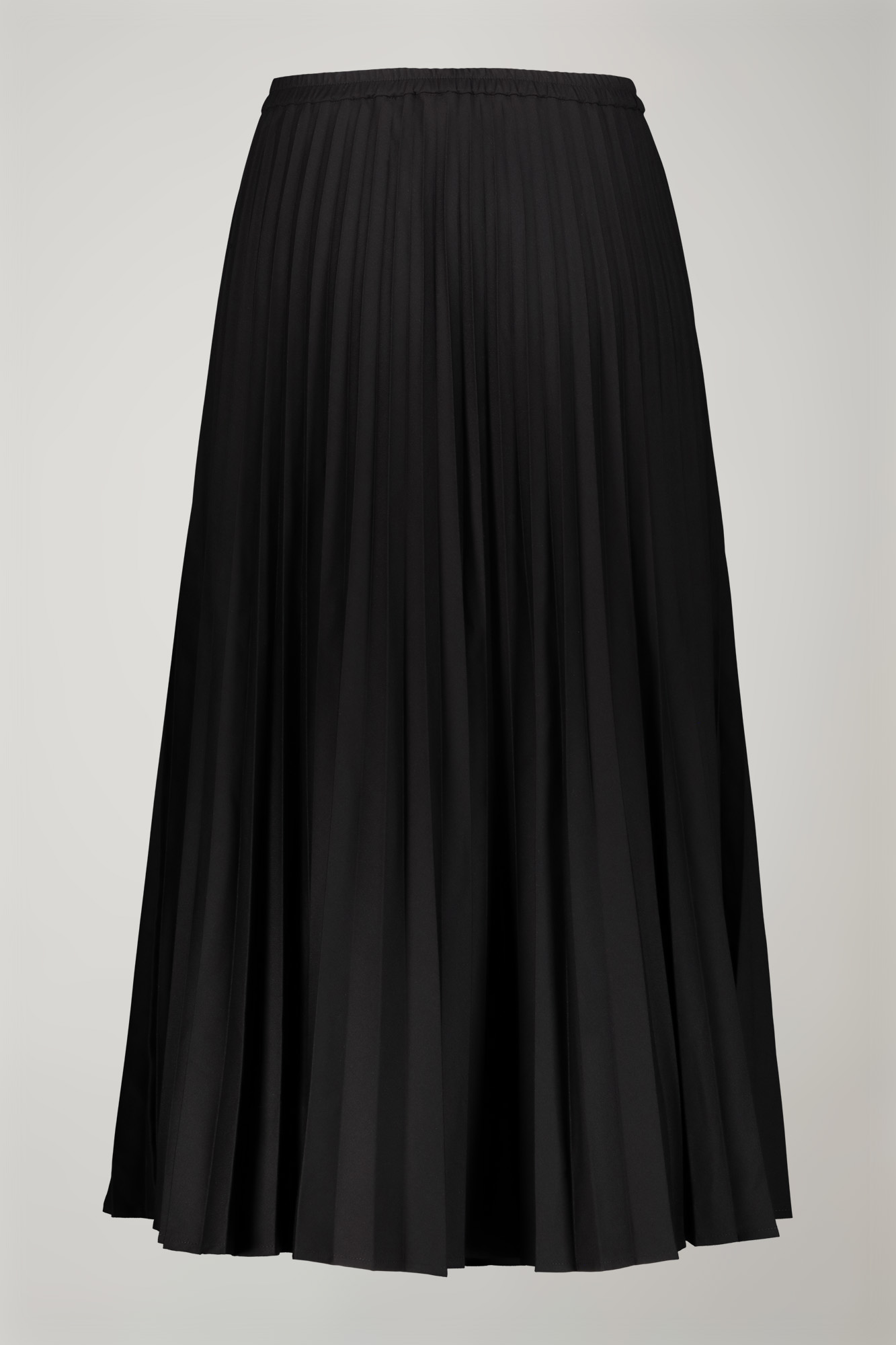 Women's long skirt plissè with elastic waistband image number null