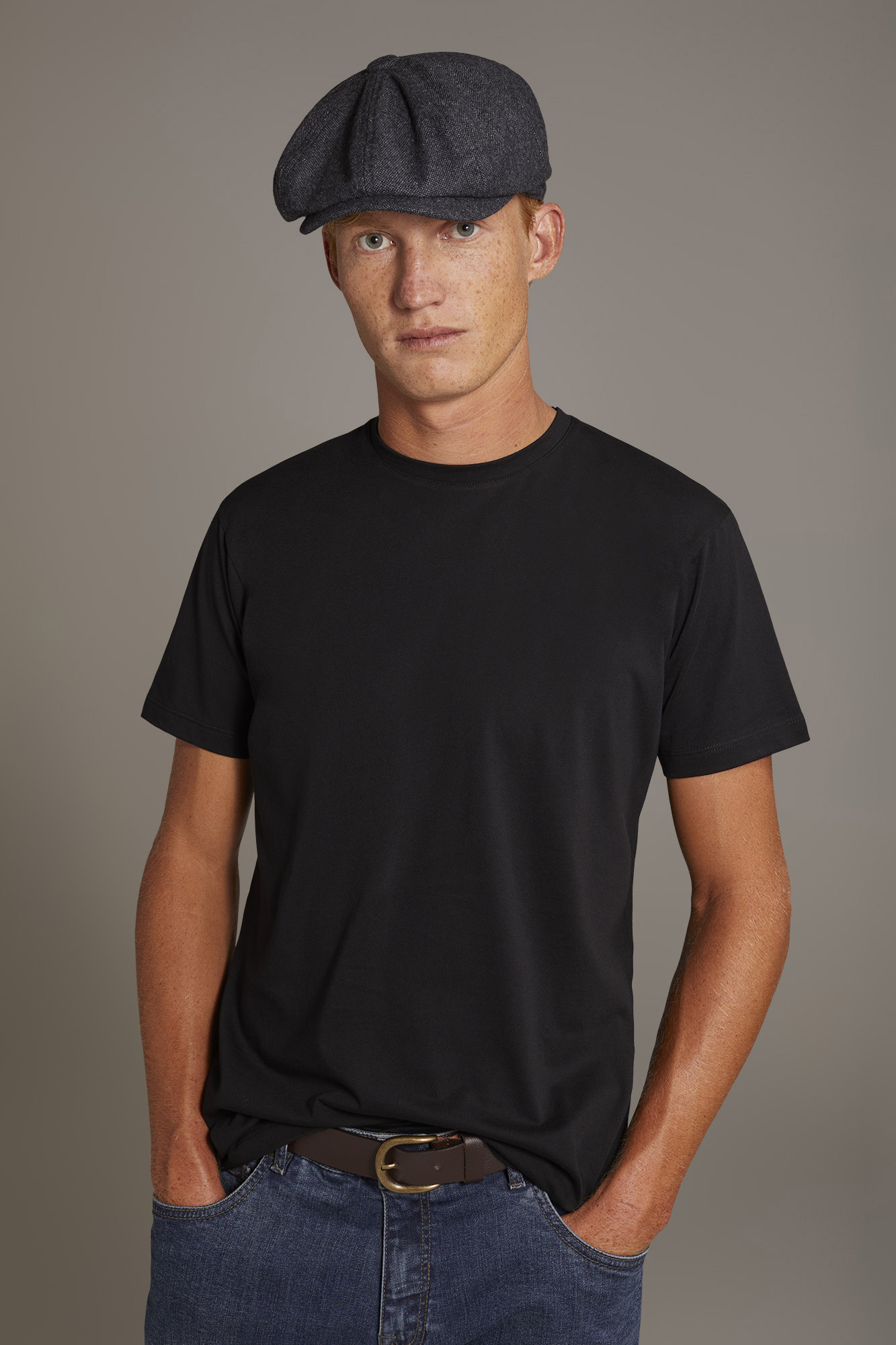100% cotton made in Italy round neck t-shirt