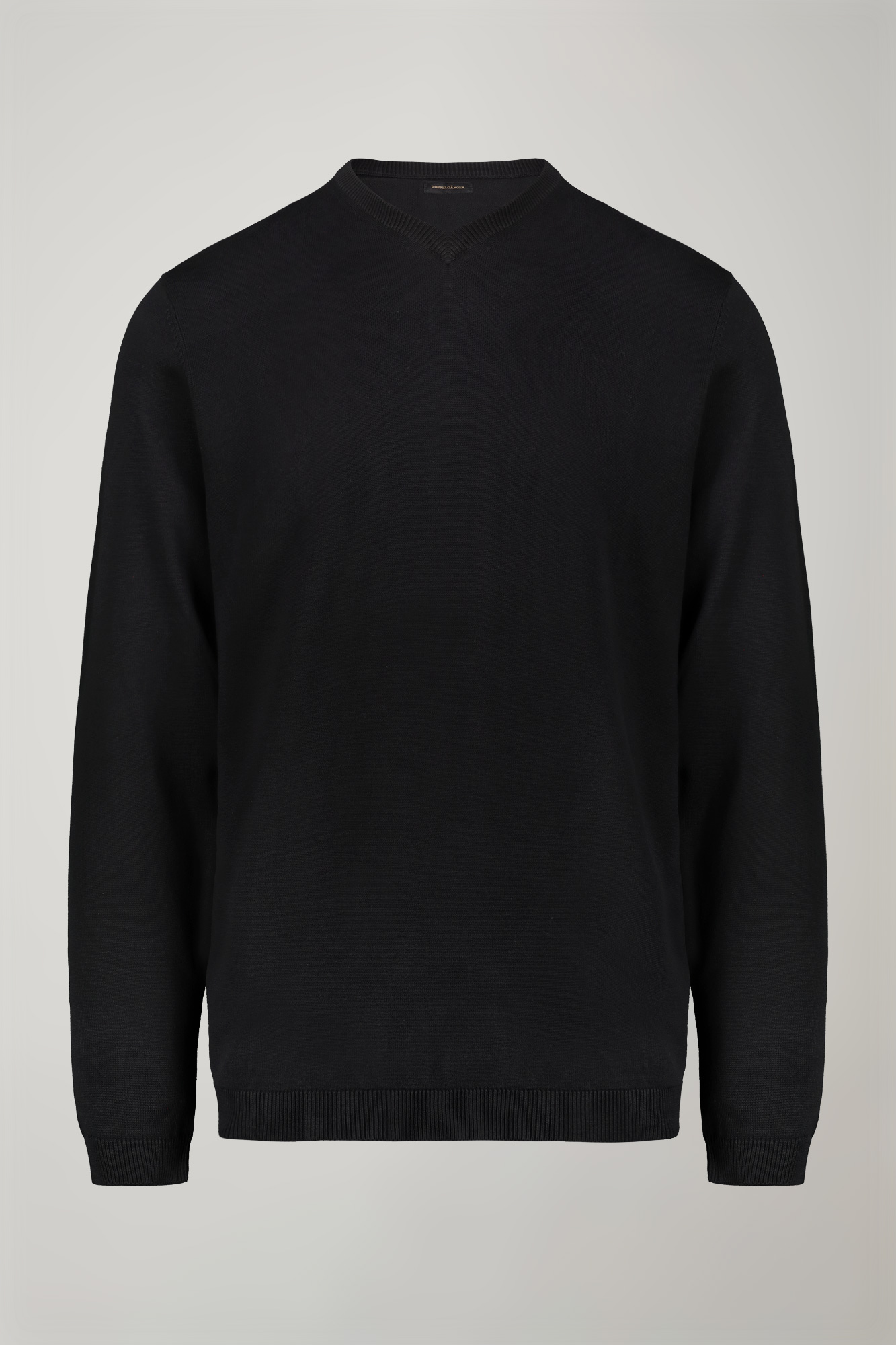 Men's v neck sweater 100% cotton regular fit image number null