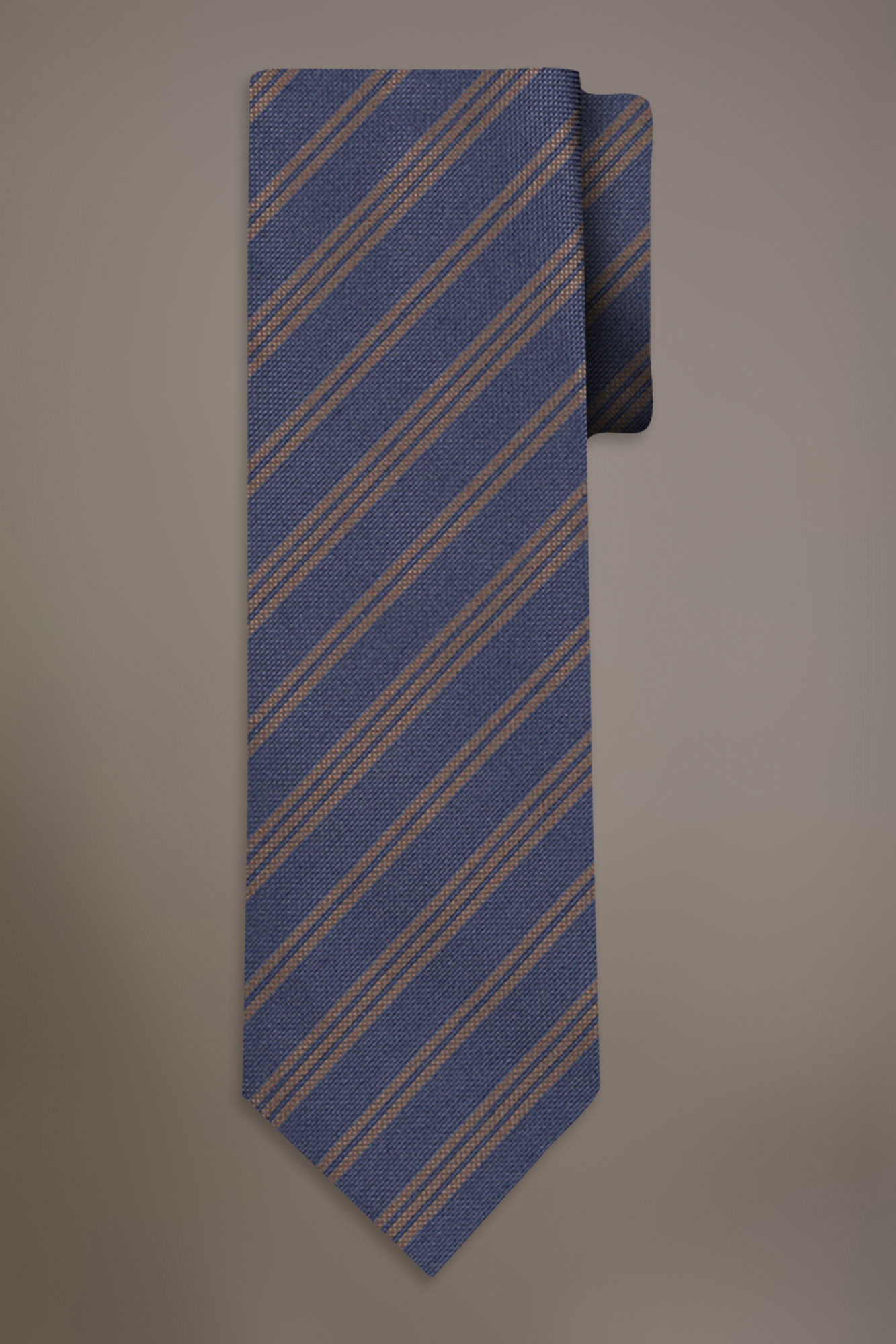 Cravatta misto bamboo regimental image number 0