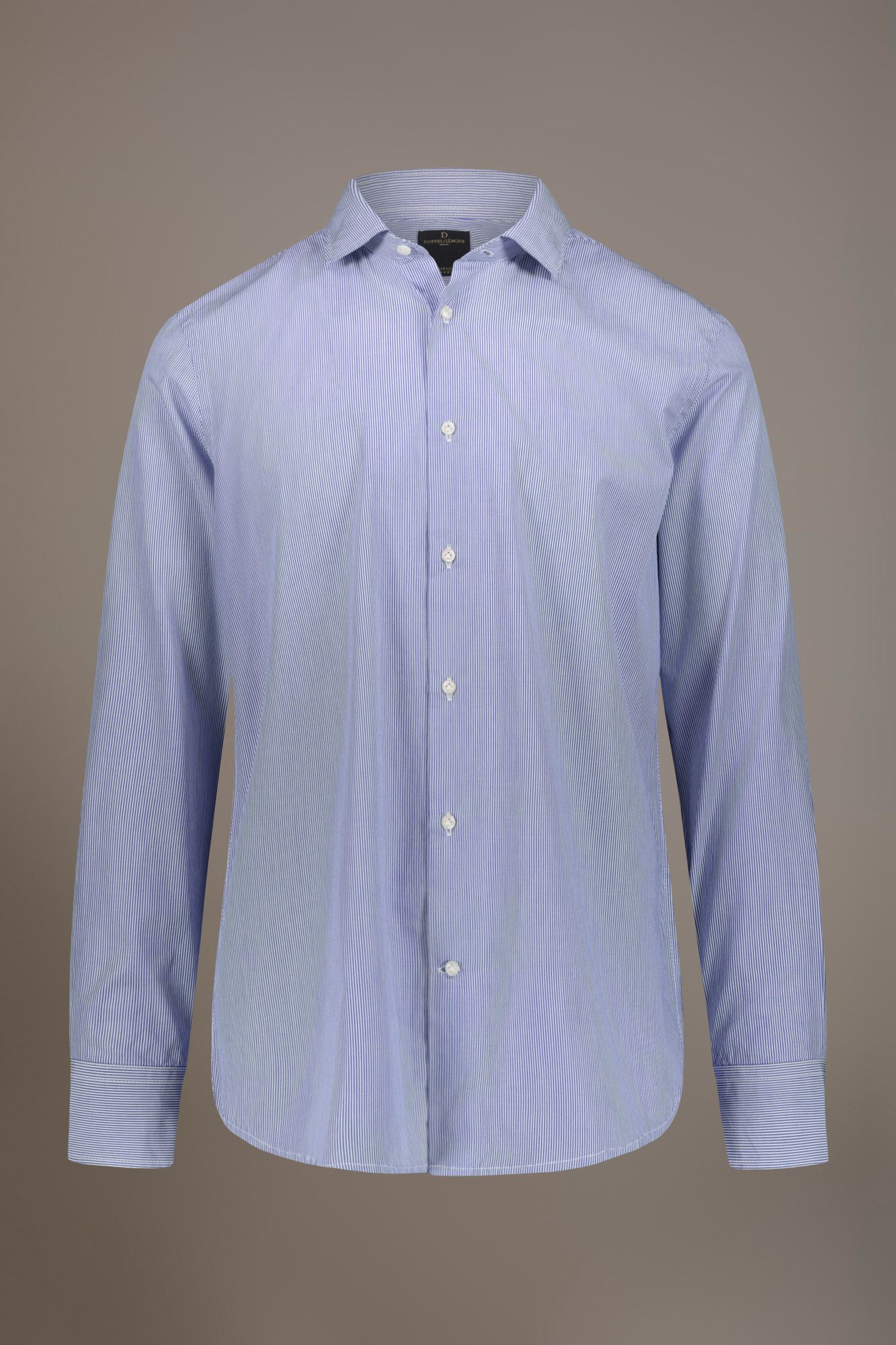 Classic shirt with french collar comfort fit yarn-dyed striped fabric image number null