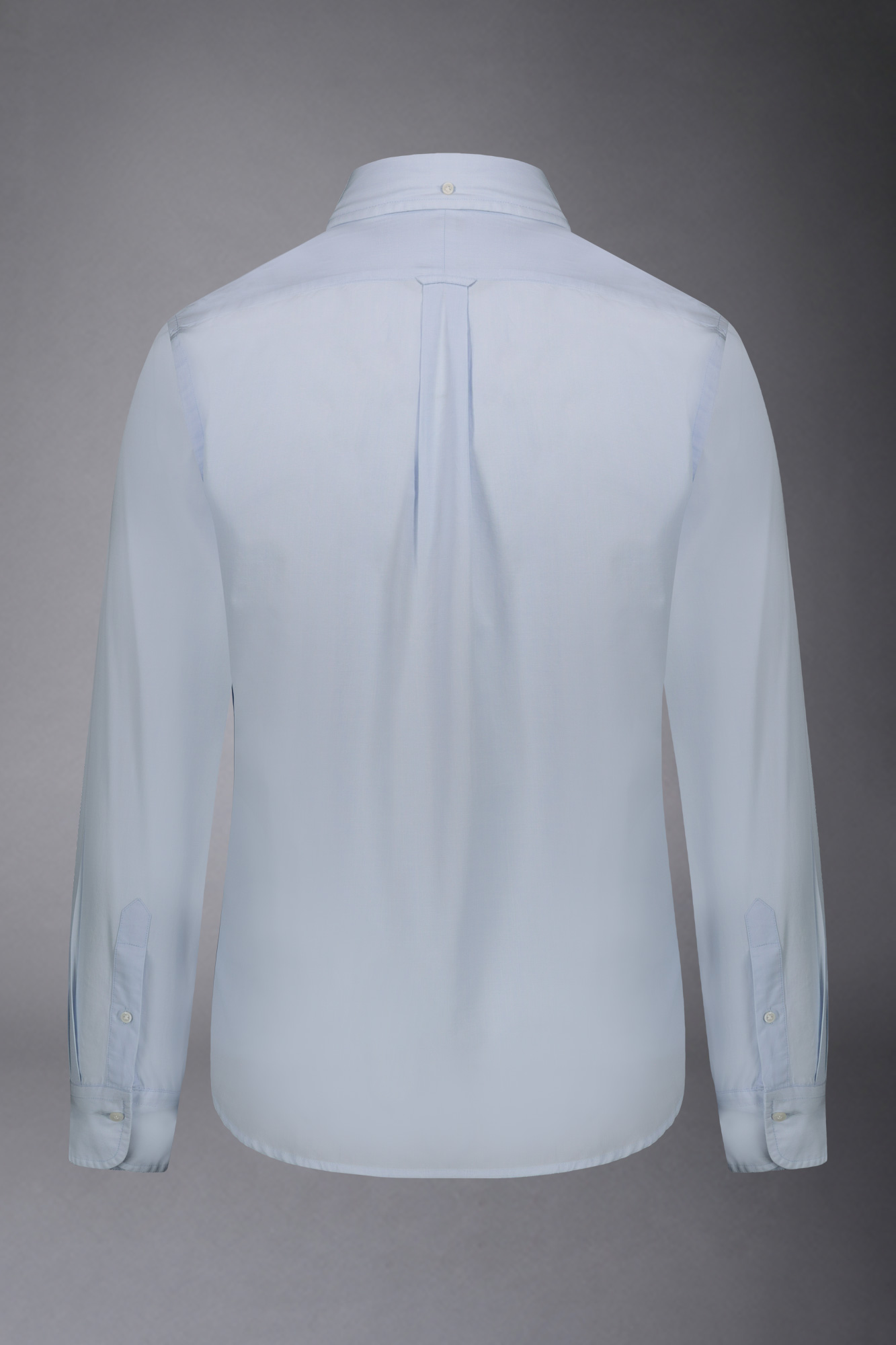 Klassisch gewaschenes, geschlechtsneutrales Button-Down-Hemd mit bequemer Passform aus Fil-a-fil-Stoff image number null