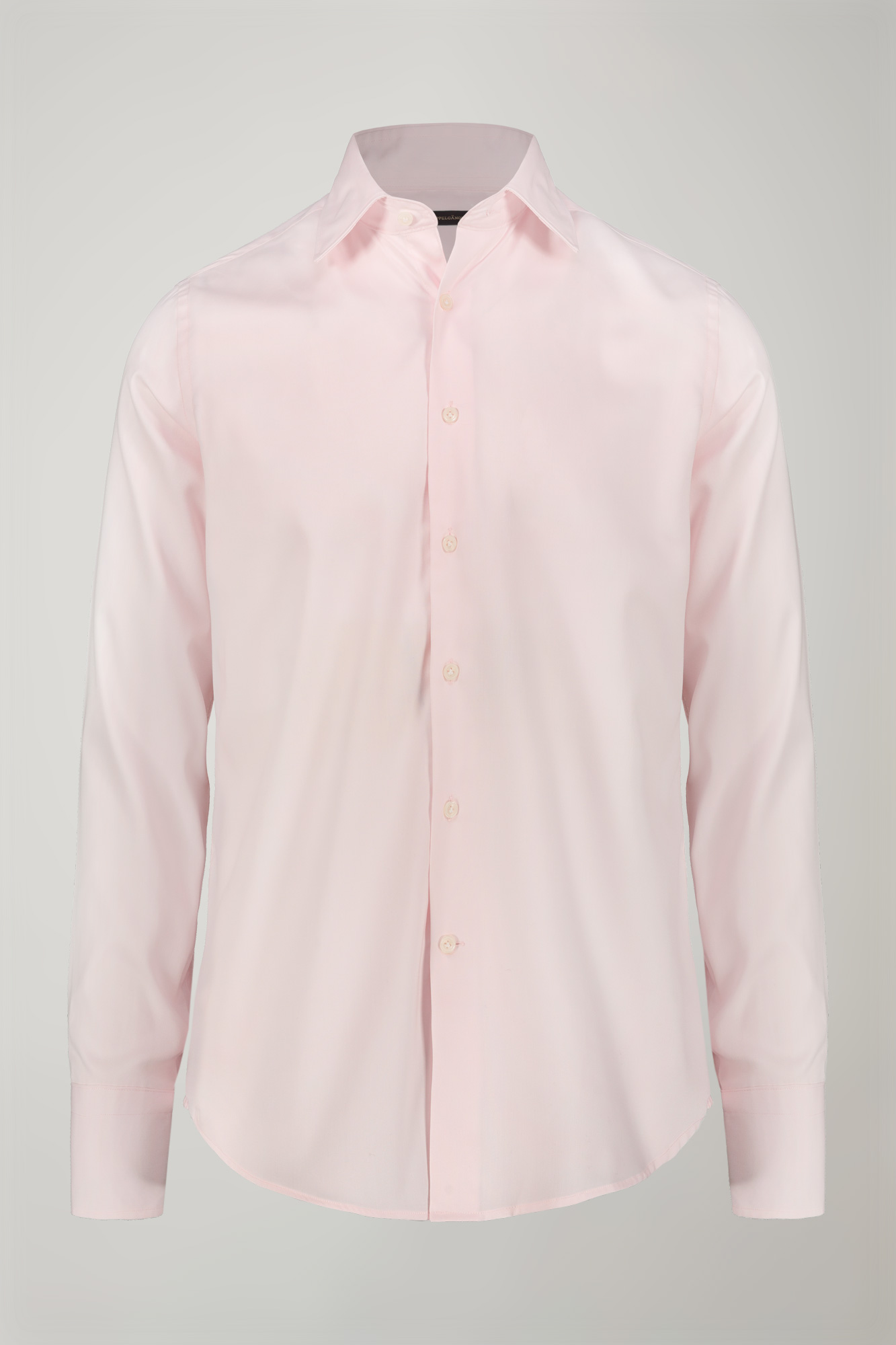 Einfarbiges Herrenhemd mit klassischem Kragen aus 100 % Oxford-Baumwolle in normaler Passform image number null