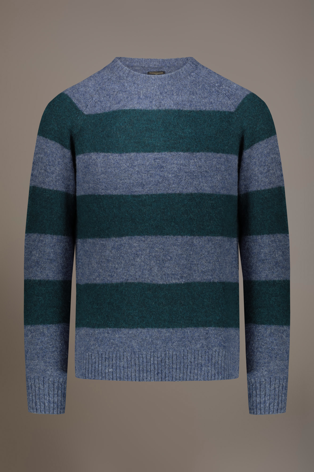 Mohair wool blend round neck sweater image number null