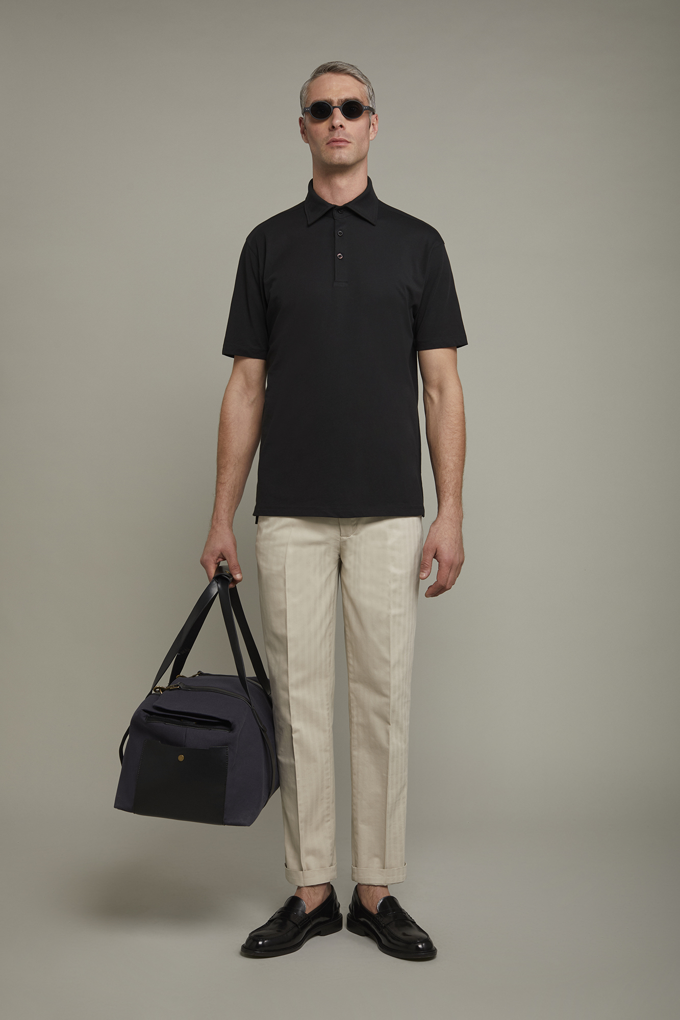 Men’s polo shirt short sleeves 100% supima cotton regular fit ...