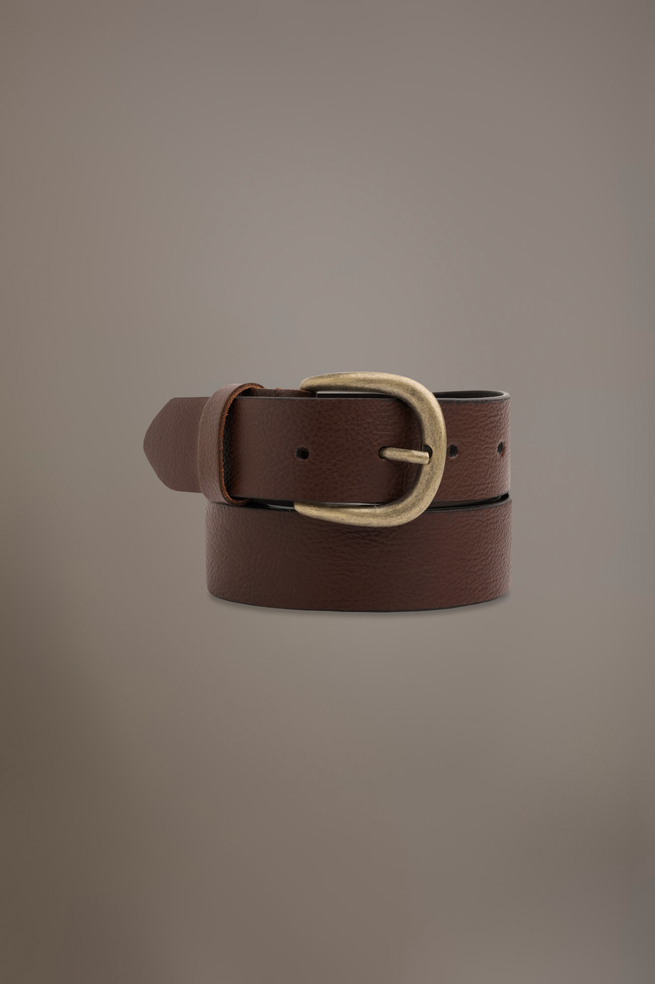 Cintura martellata uomo Made in Italy image number null