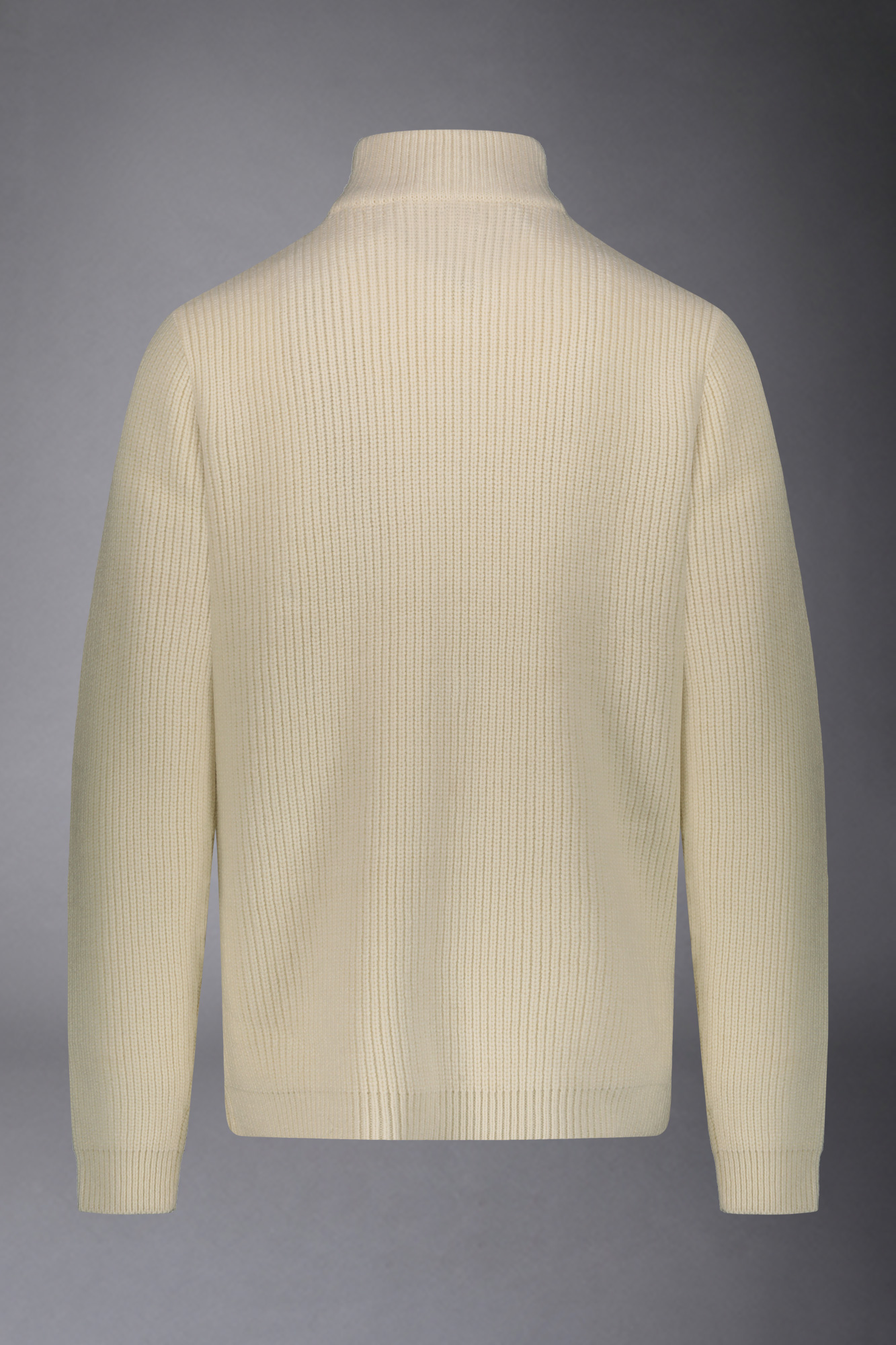Cardigan uomo con zip a collo alto misto lana a costa inglese regular fit image number null