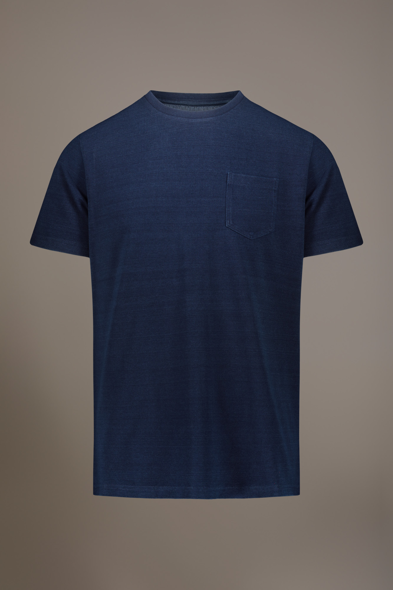 T-Shirt mit Rundhalsausschnitt 100% Piqué-Baumwolle image number null