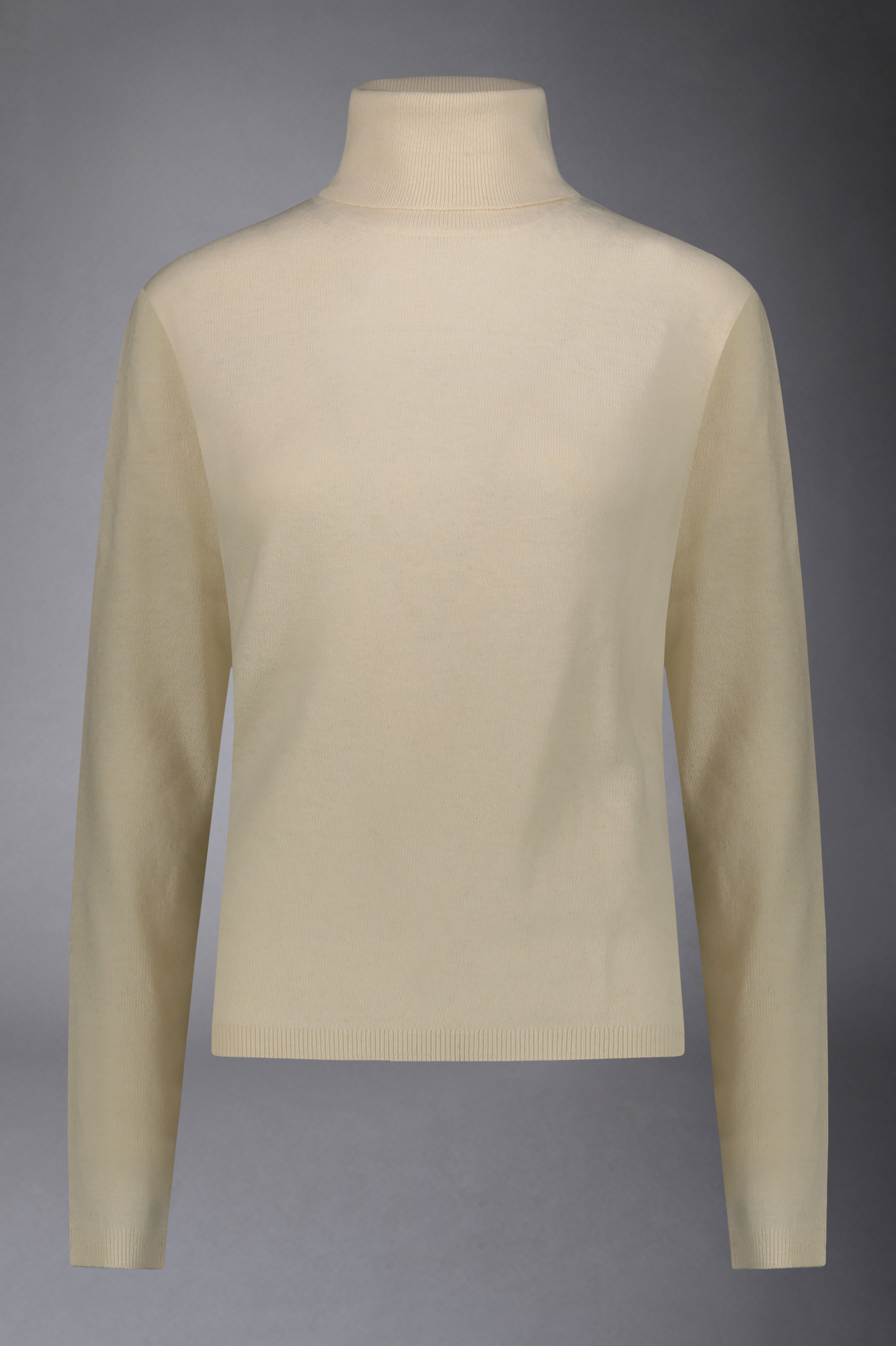 Women's wool and cashmere blend turtleneck sweater image number null