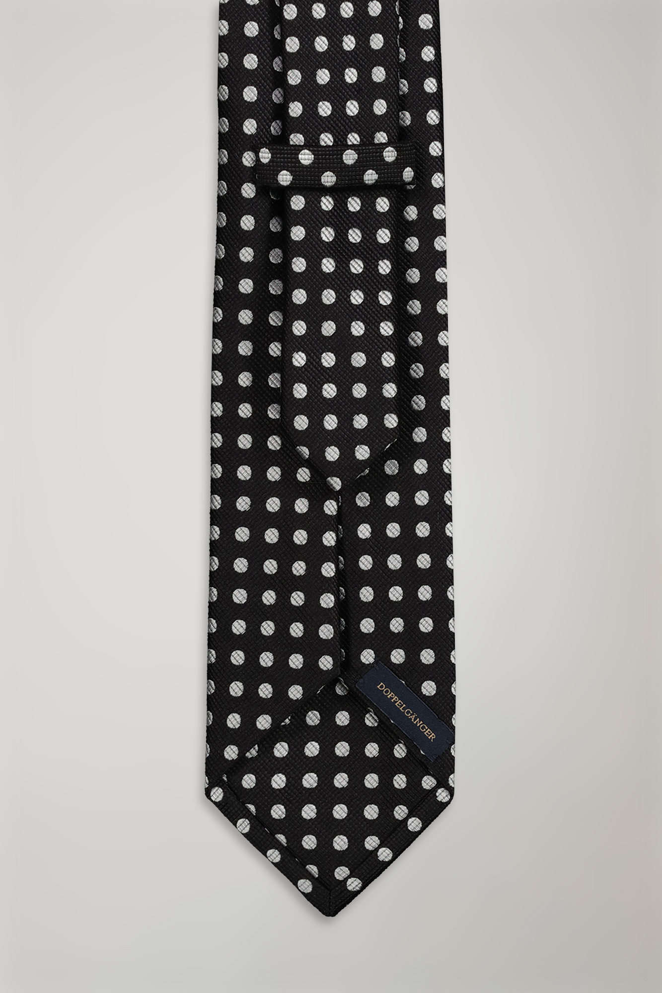 Men's tie pois pattern bamboo image number null