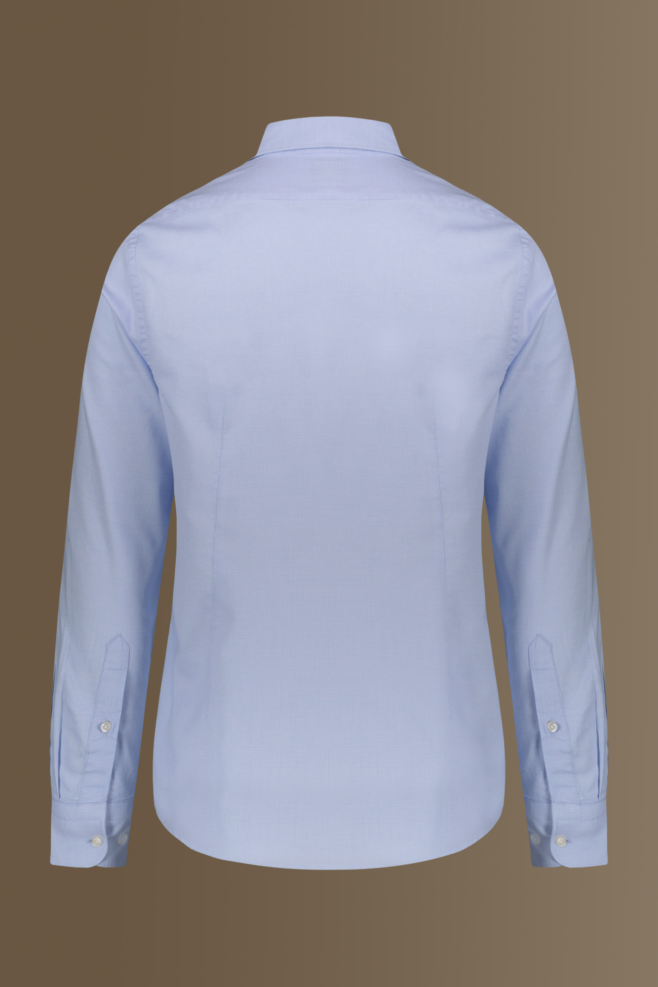 Camicia classica lavata uomo collo francese tinto filo armaturato image number null