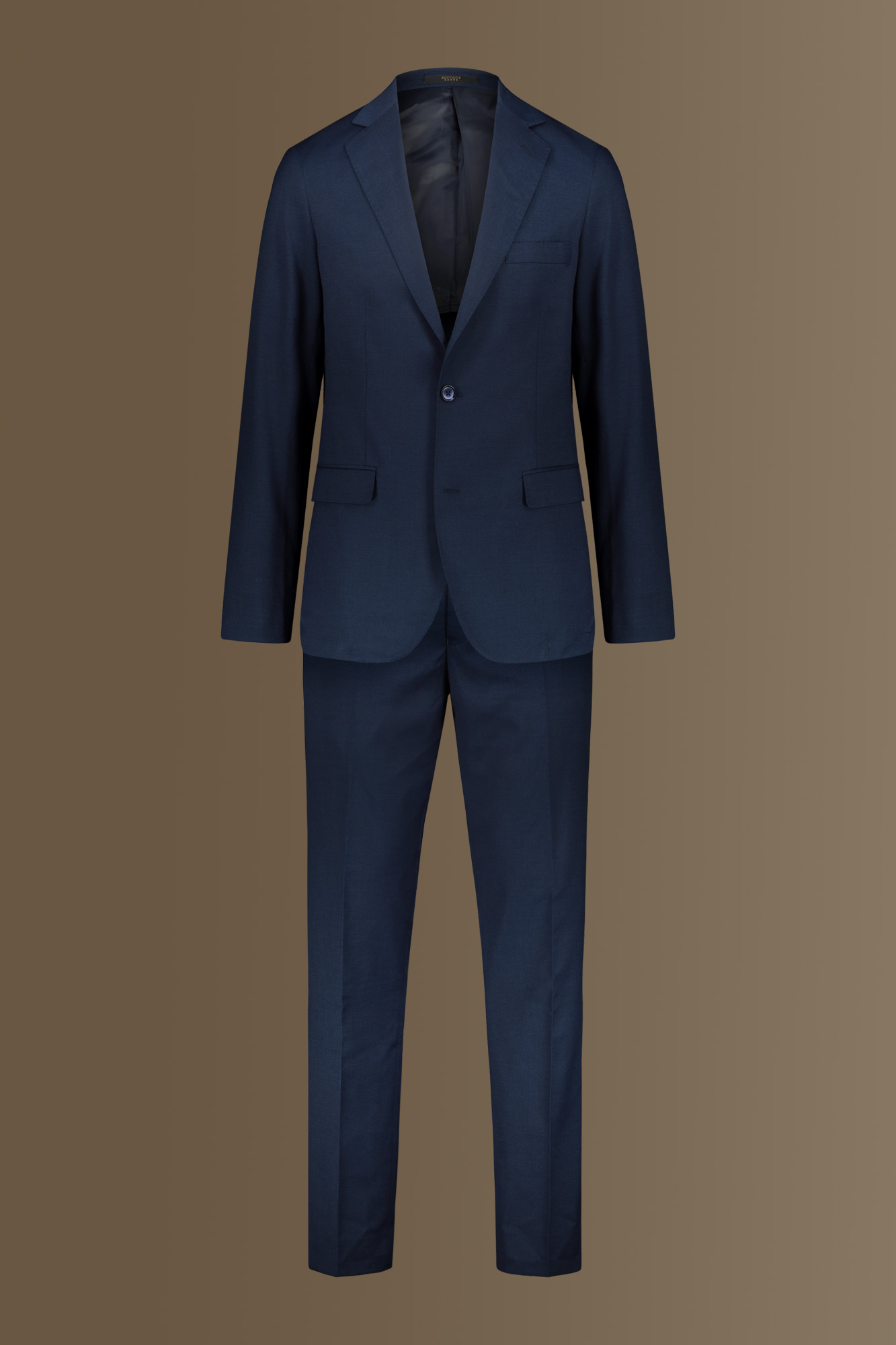 Single breasted suit flat trousers microfancy fabric image number null