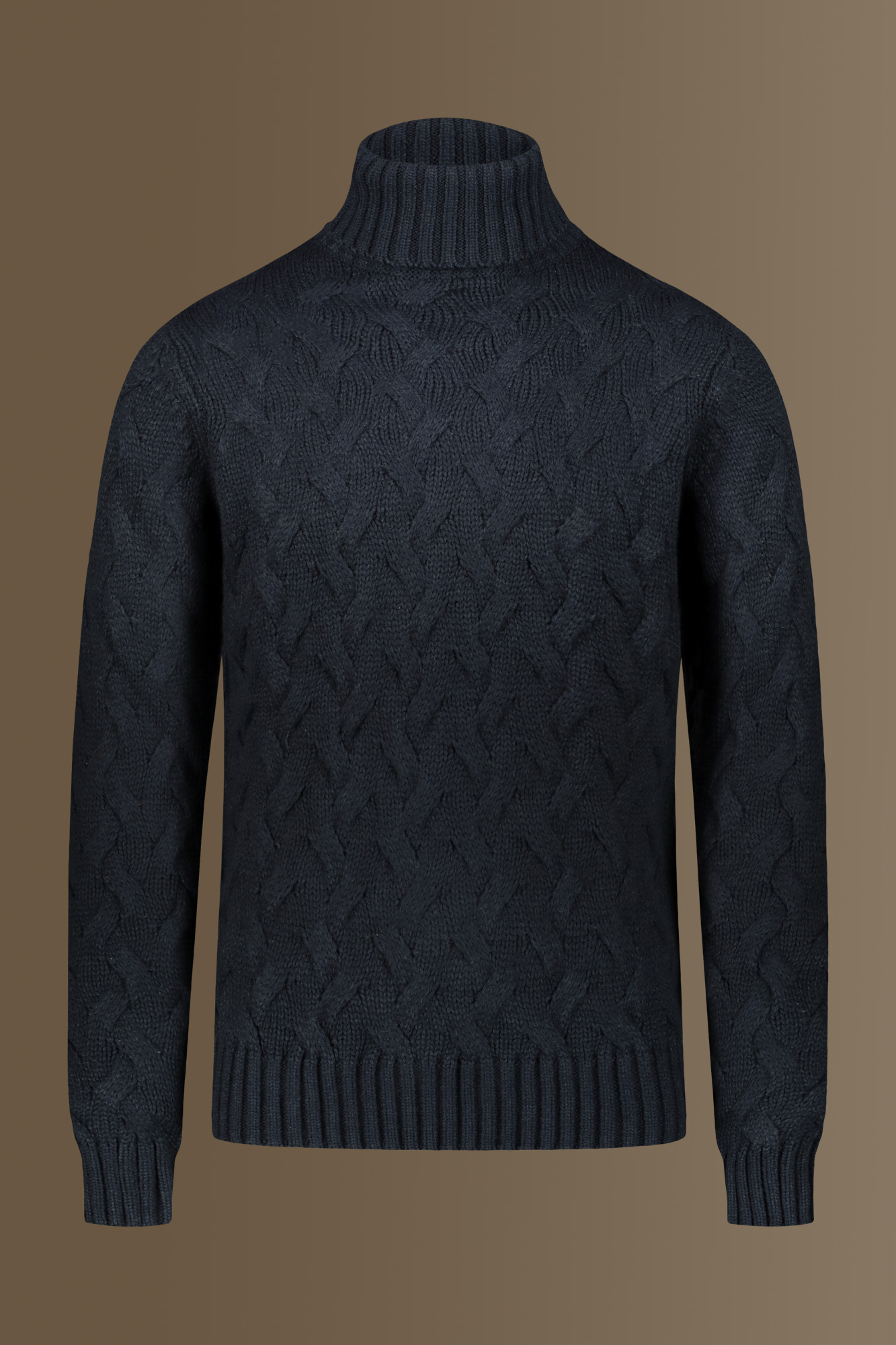 Maglia collo alto misto lana image number null