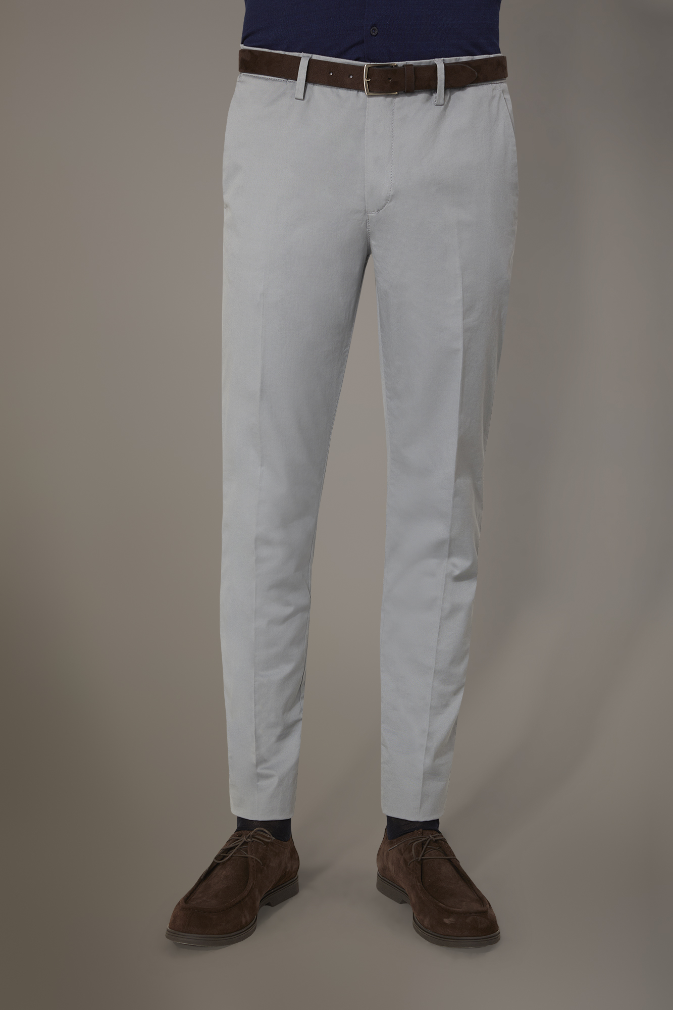 Regular fit trousers in twill construction image number null