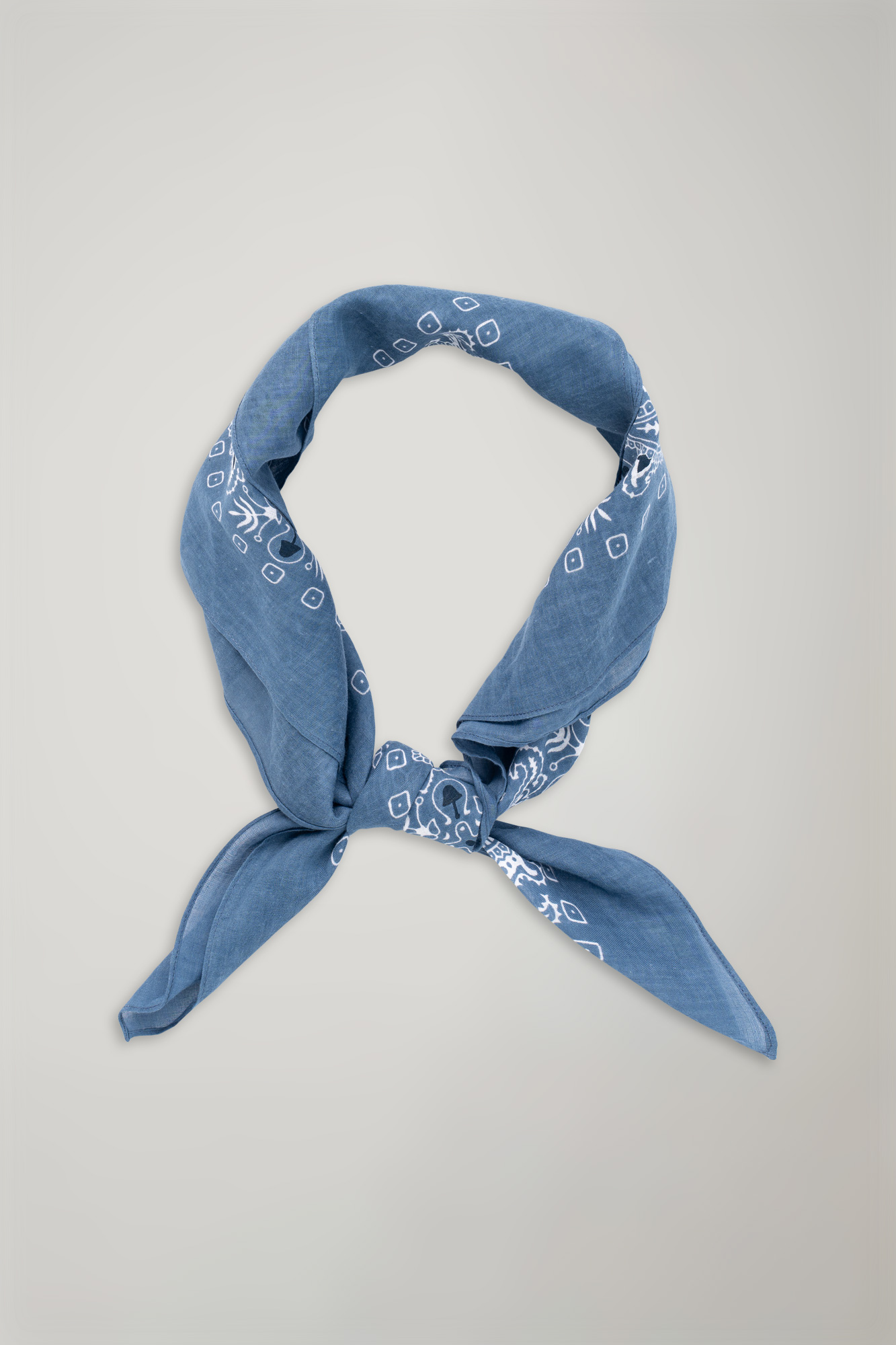 Men's pure cotton patterned scarf image number null