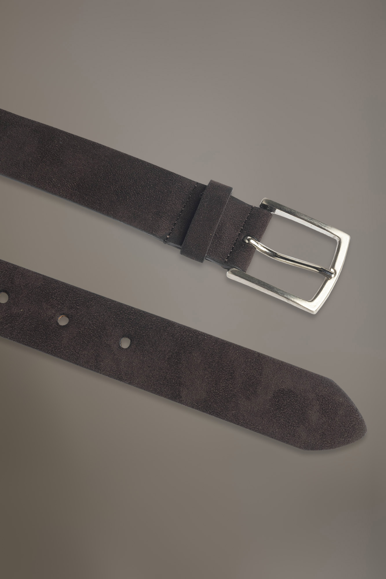 Belt coated with suede leather made in Italy image number null