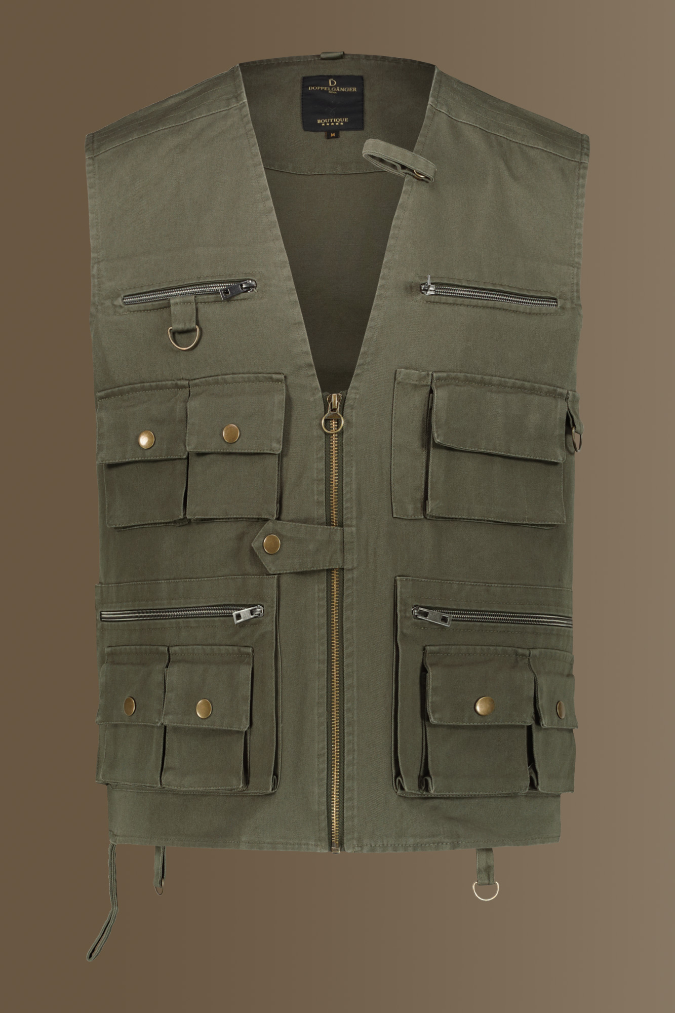 Gilet sfoderato costruzione twill uomo image number null