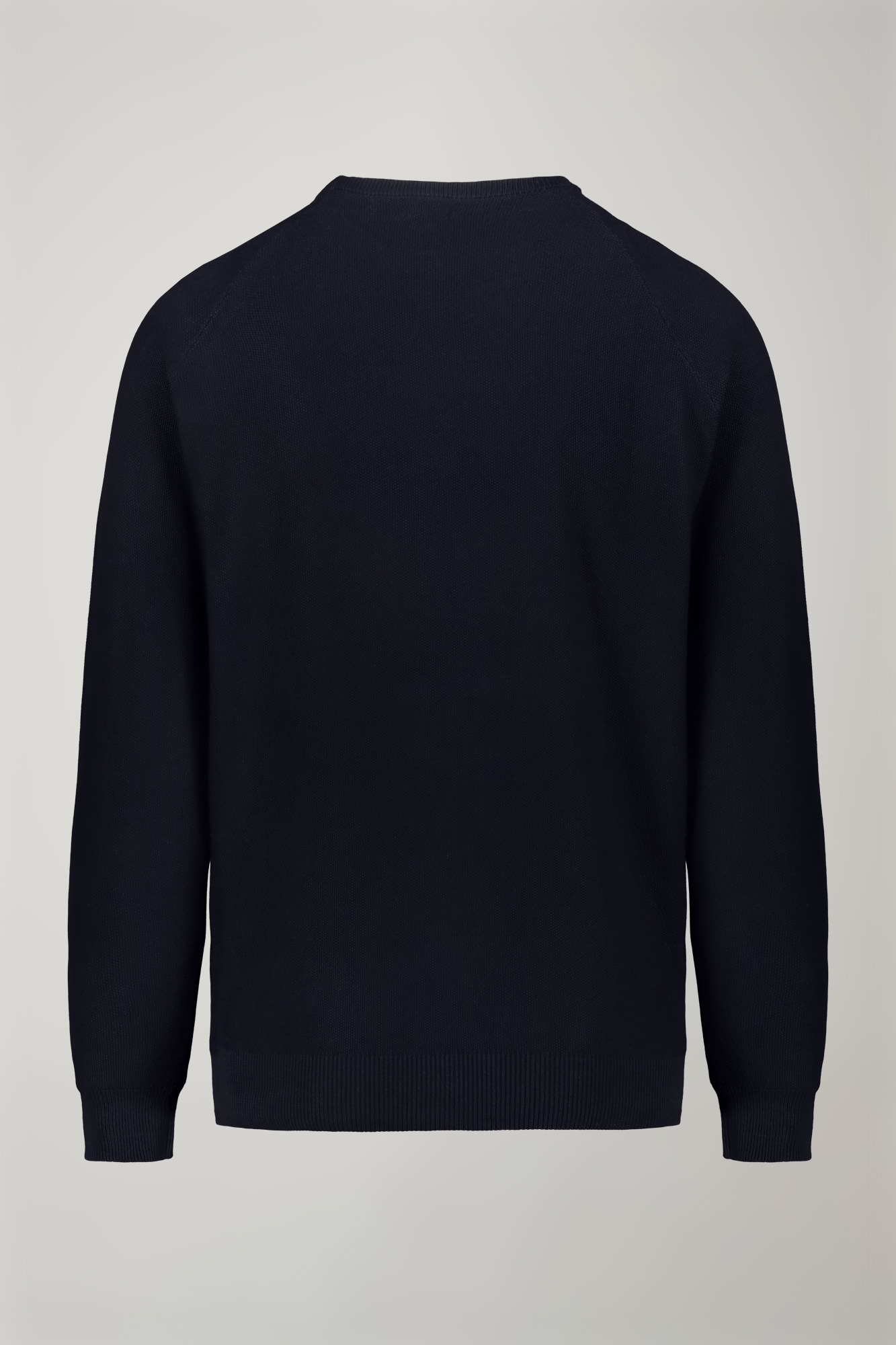 Men's Round neck raglan sweater 100% cotton regular fit image number null