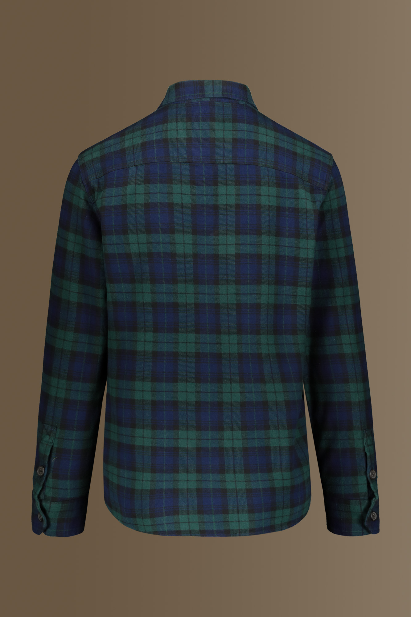Overshirt 100% cotone tessuto blackwatch image number null