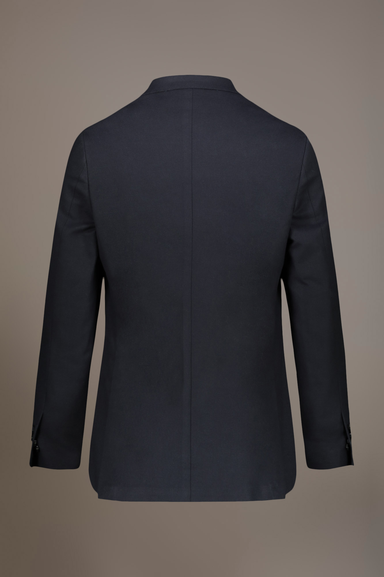 Single-breasted cotton stretch solid color fabric suit image number null