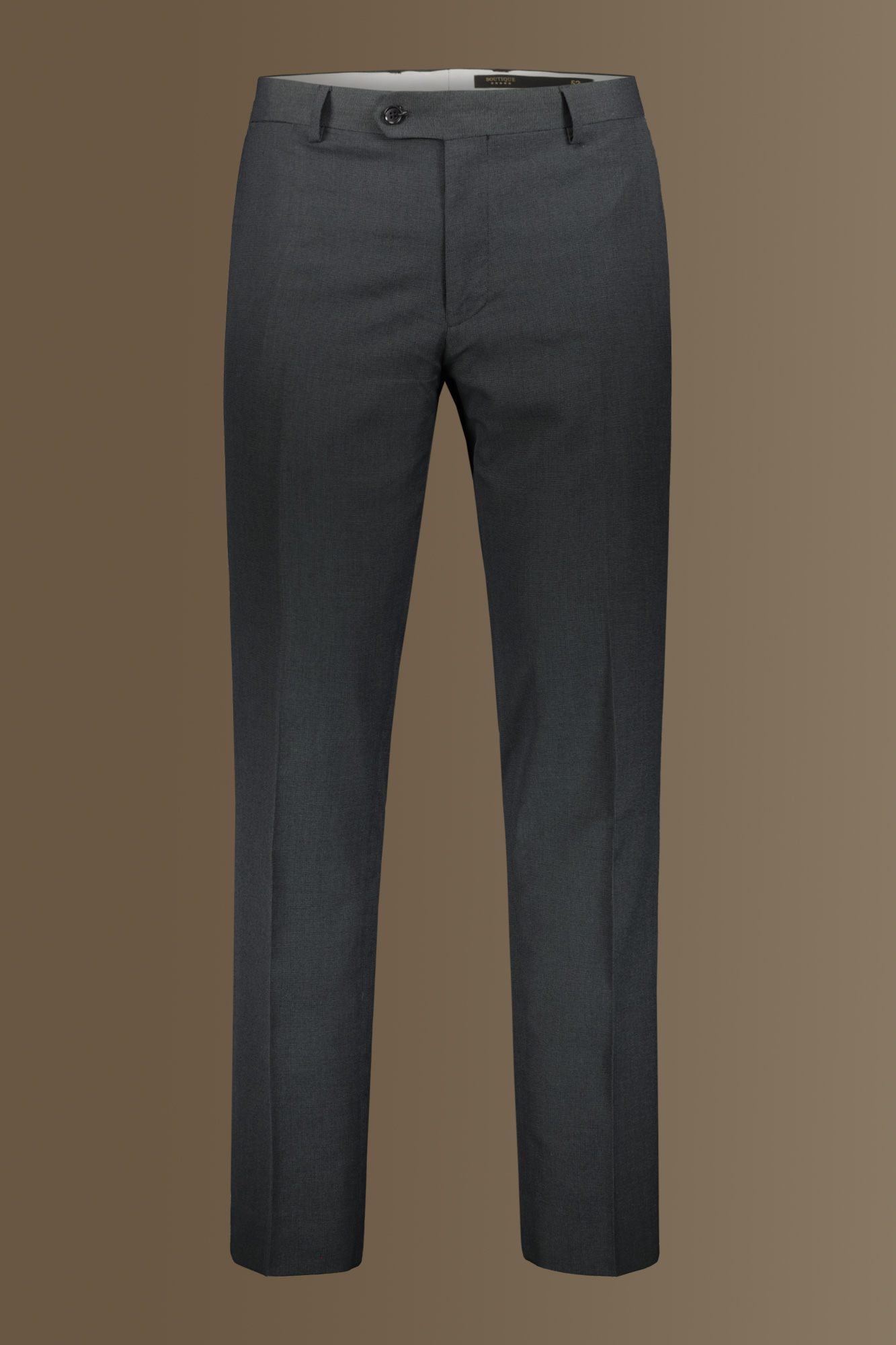 Single breasted suit flat trousers microfancy fabric image number null