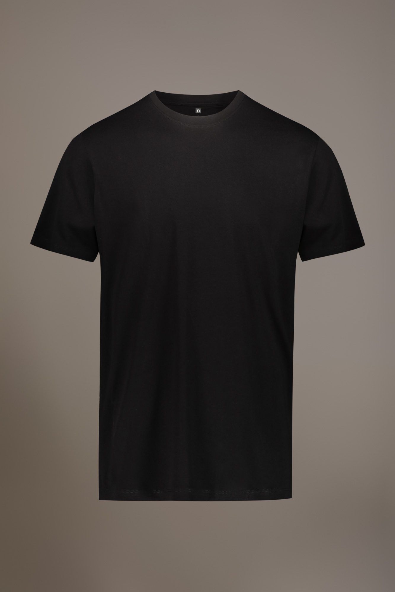 T-Shirt mit Rundhalsausschnitt aus 100% Baumwolle image number null