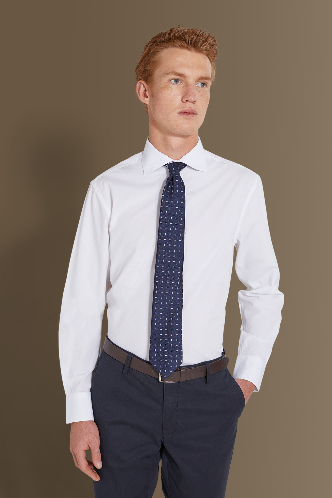 Camicia classica uomo collo francese filafil image number null