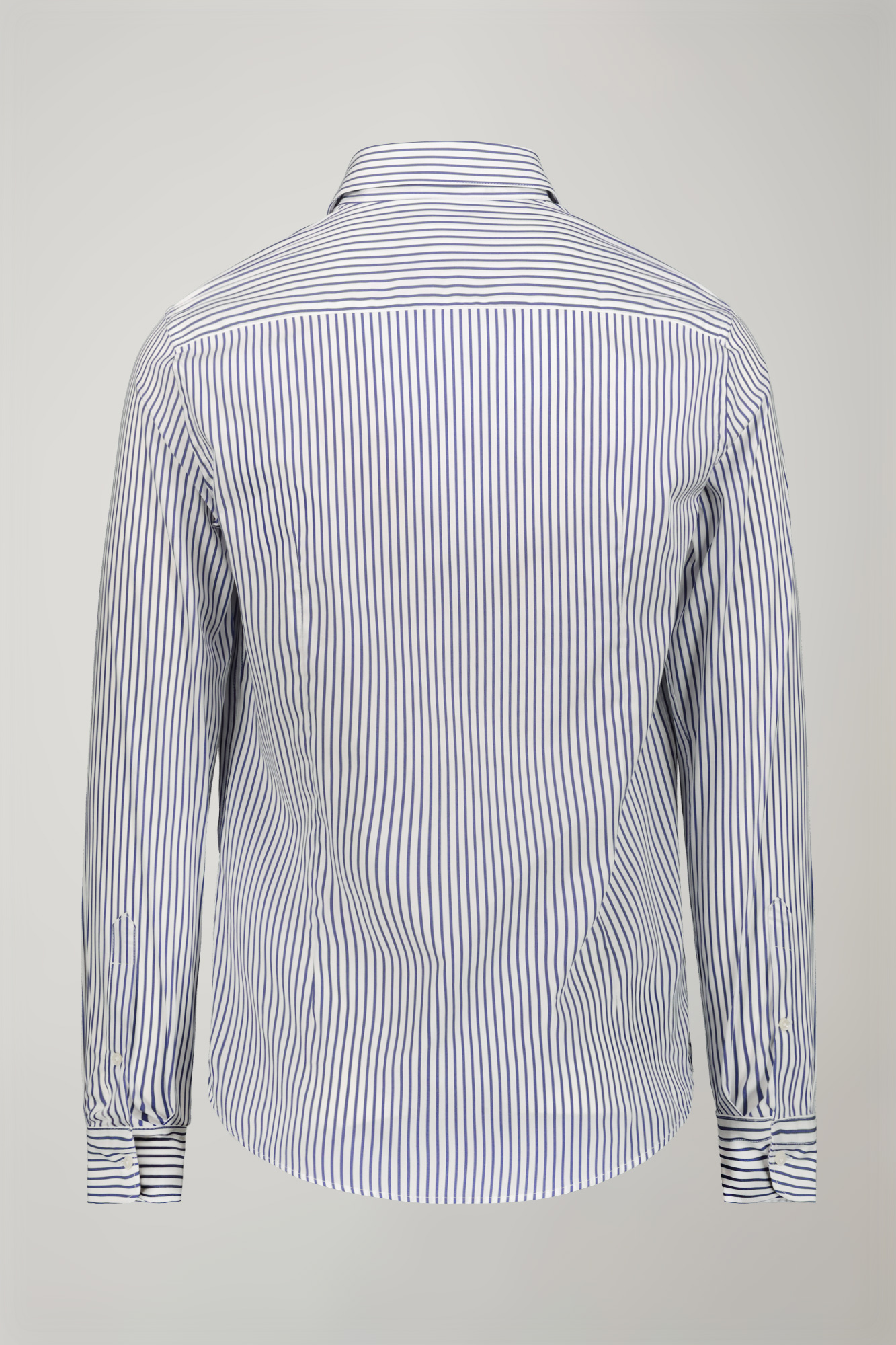 Camicia Club Room Uomo Regular Fit Blu-Bianco - Collo 18 Manica 34/35