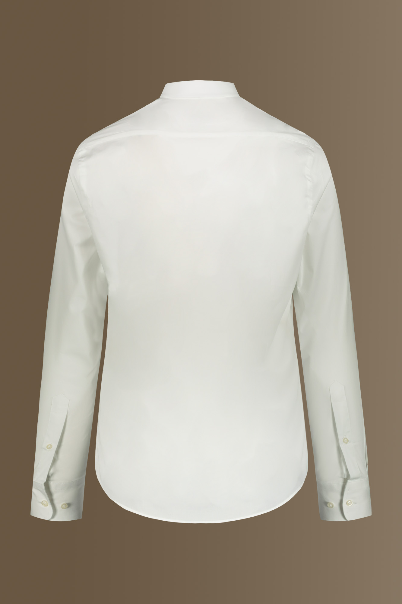 French collar classic shirt stretch slub fabric image number null