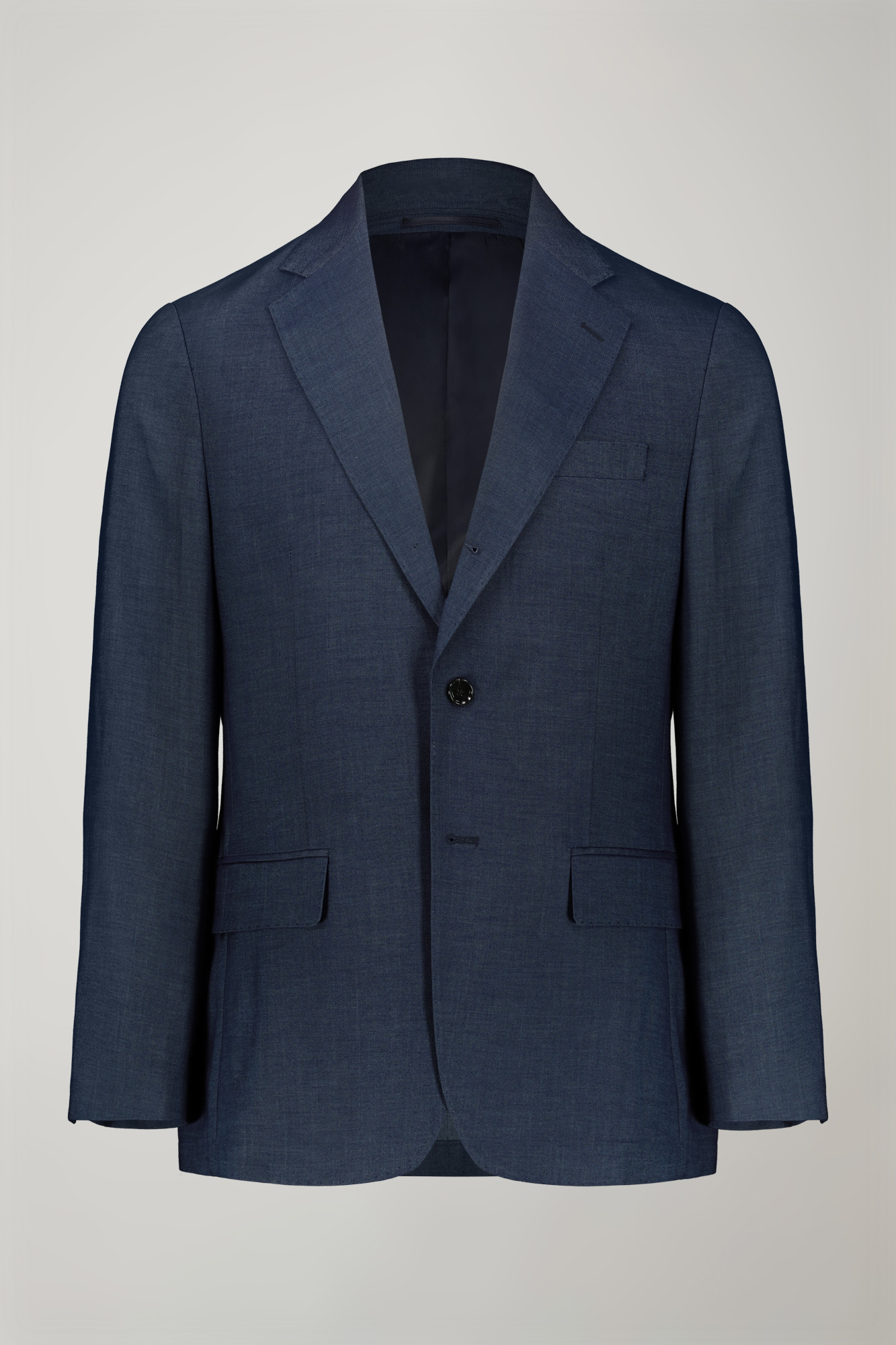Men's single-breasted three-button regular fit suit image number null