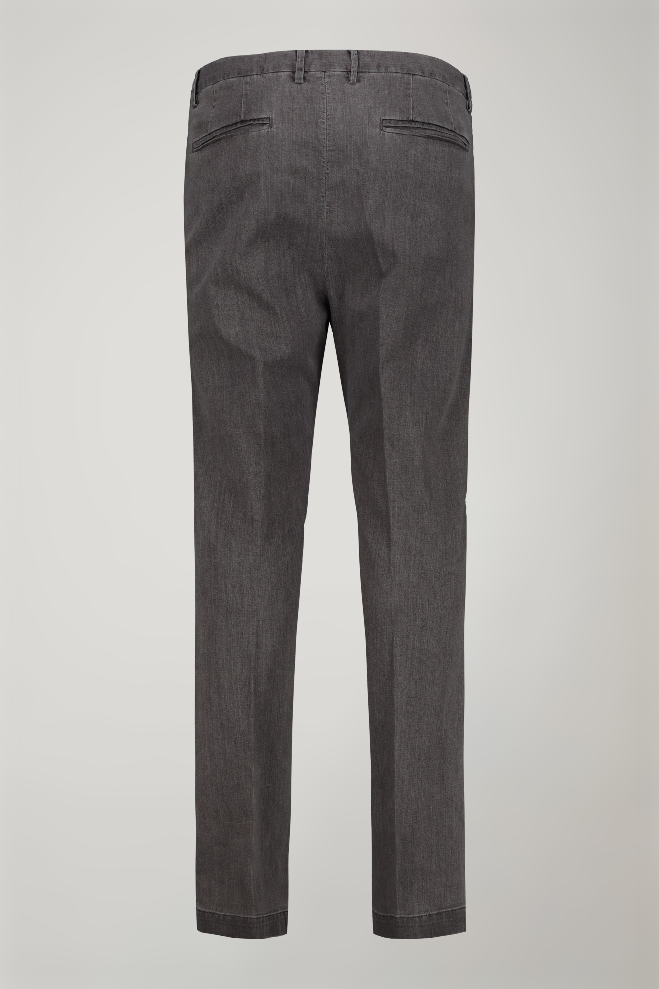 Pantalone classico uomo tessuto chambray regular fit image number null